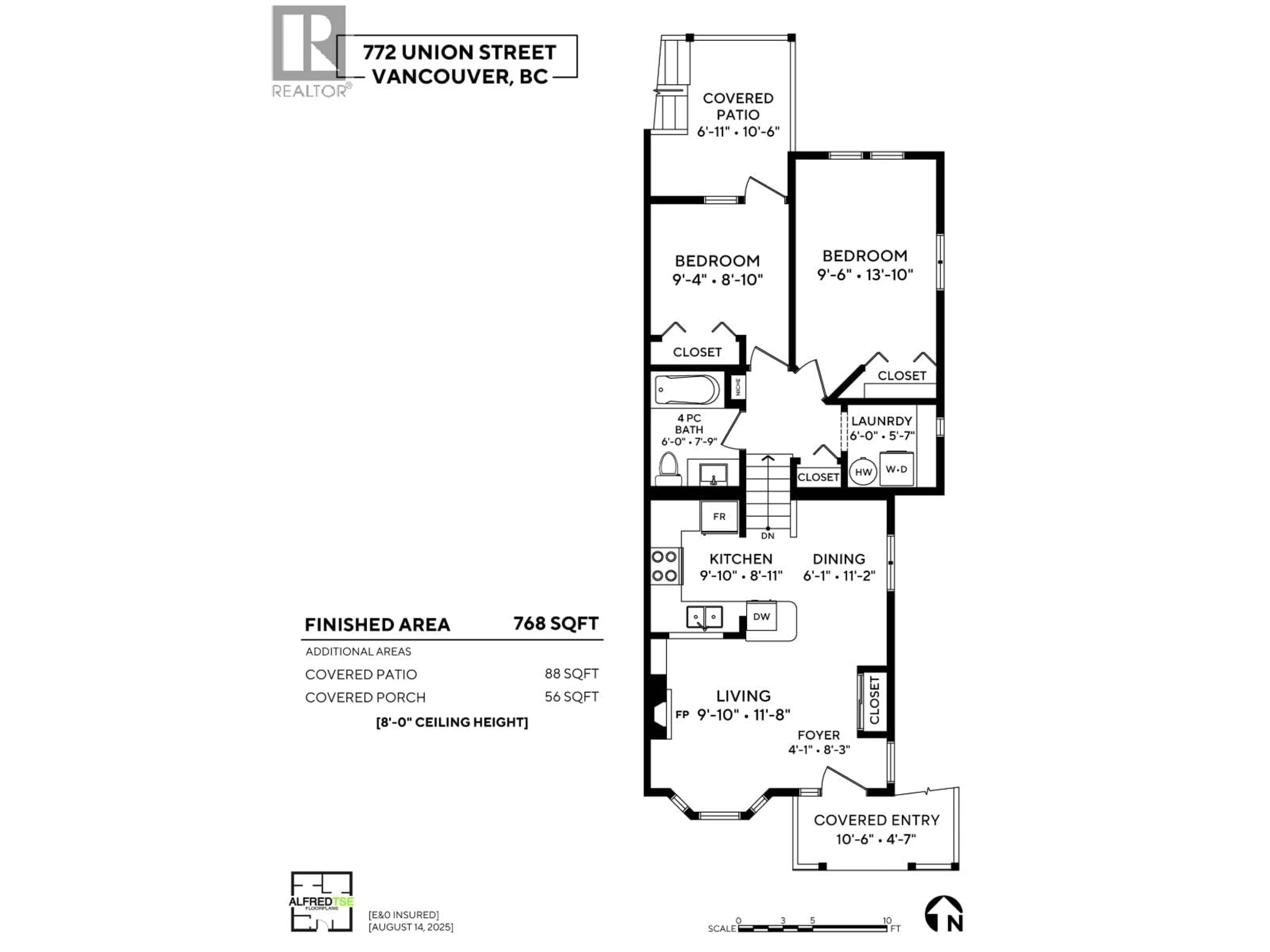 Floor plan for 772 UNION STREET, Vancouver British Columbia V6A2C2