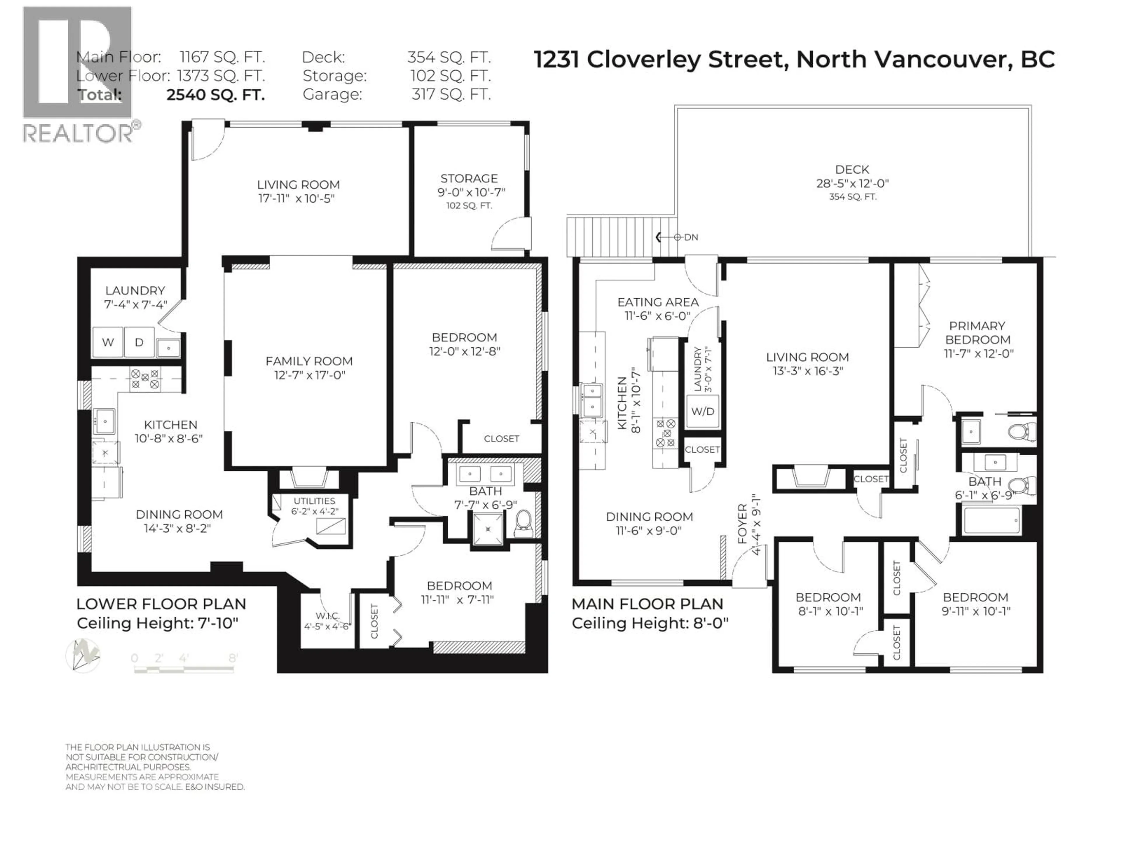 Floor plan for 1231 CLOVERLEY STREET, North Vancouver British Columbia V7L1N7