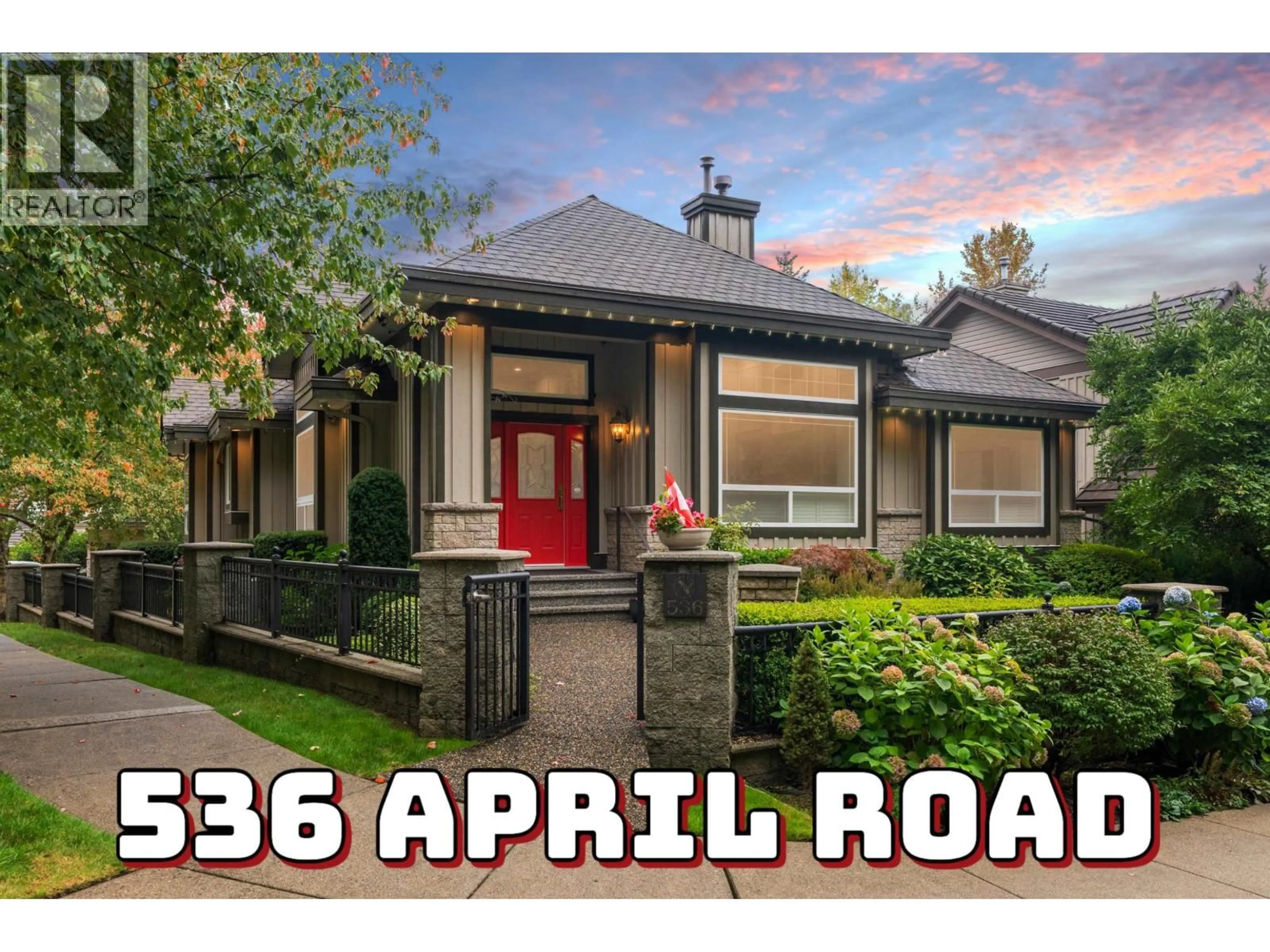 Home with brick exterior material, street for 536 APRIL ROAD, Port Moody British Columbia V3H5E8
