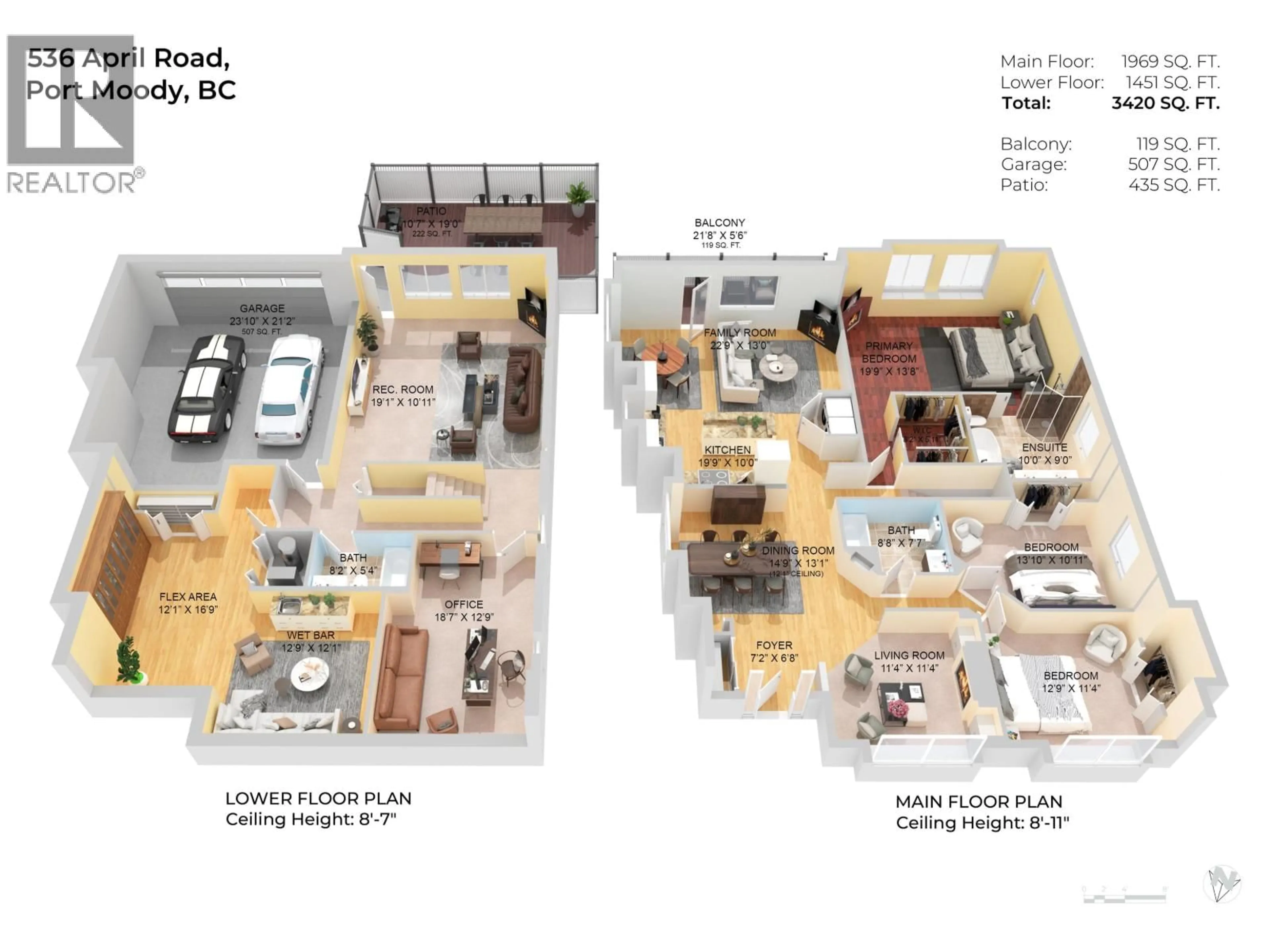 Floor plan for 536 APRIL ROAD, Port Moody British Columbia V3H5E8