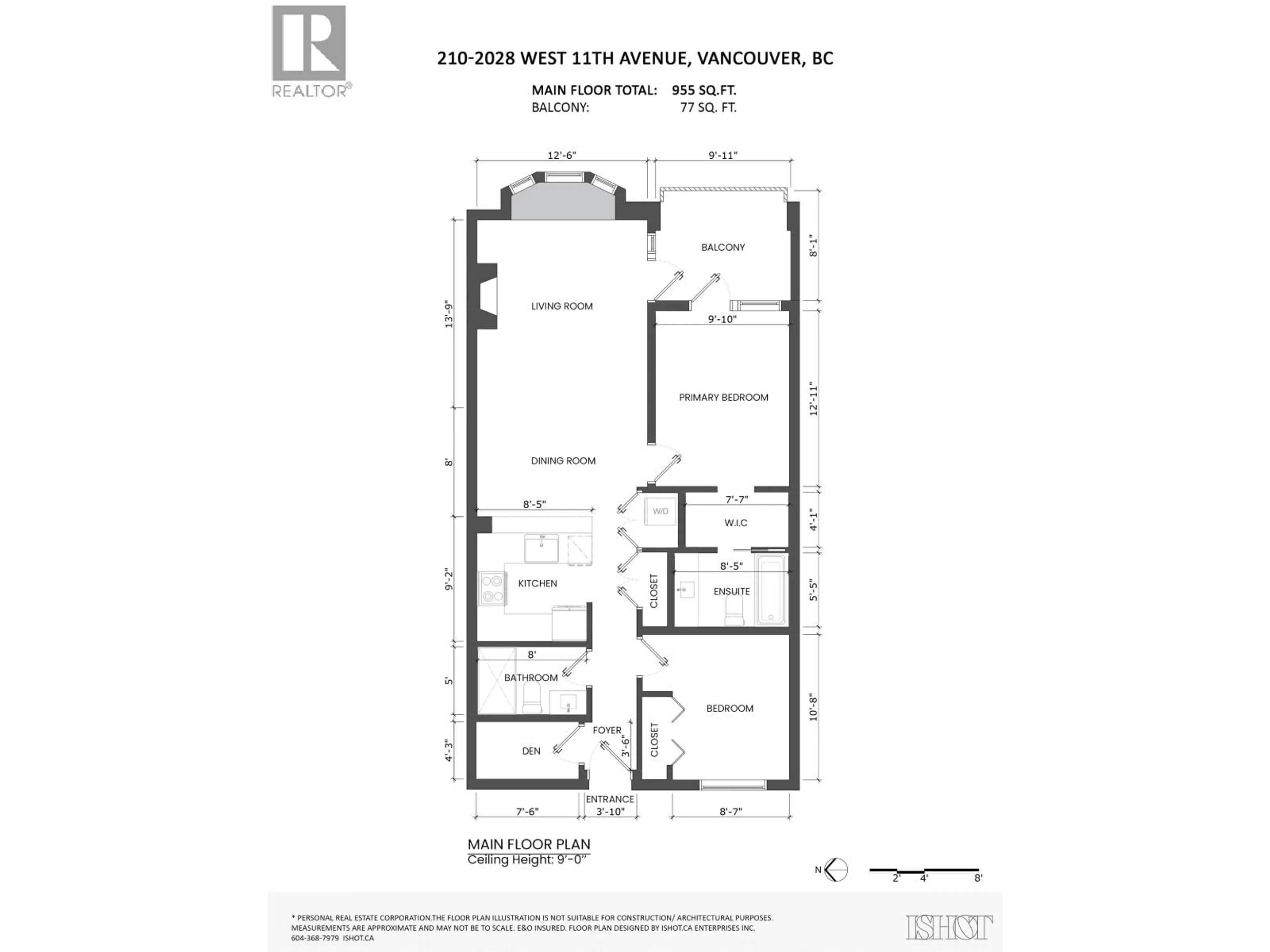 Floor plan for 210 - 2028 W 11TH AVENUE, Vancouver British Columbia V6J2C9