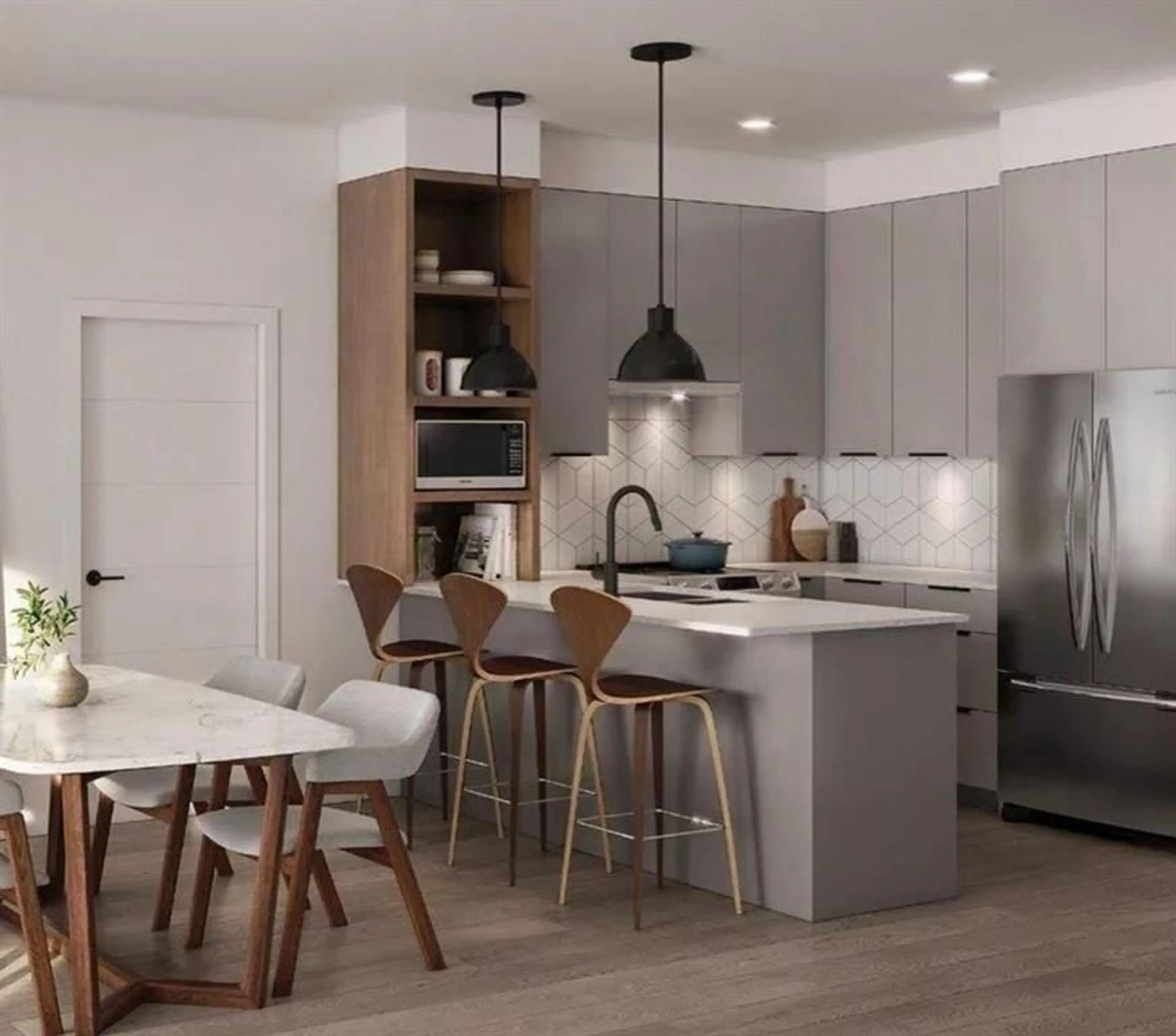 Open concept kitchen, unknown for 403 - 10778 138, Surrey British Columbia V3T0S5