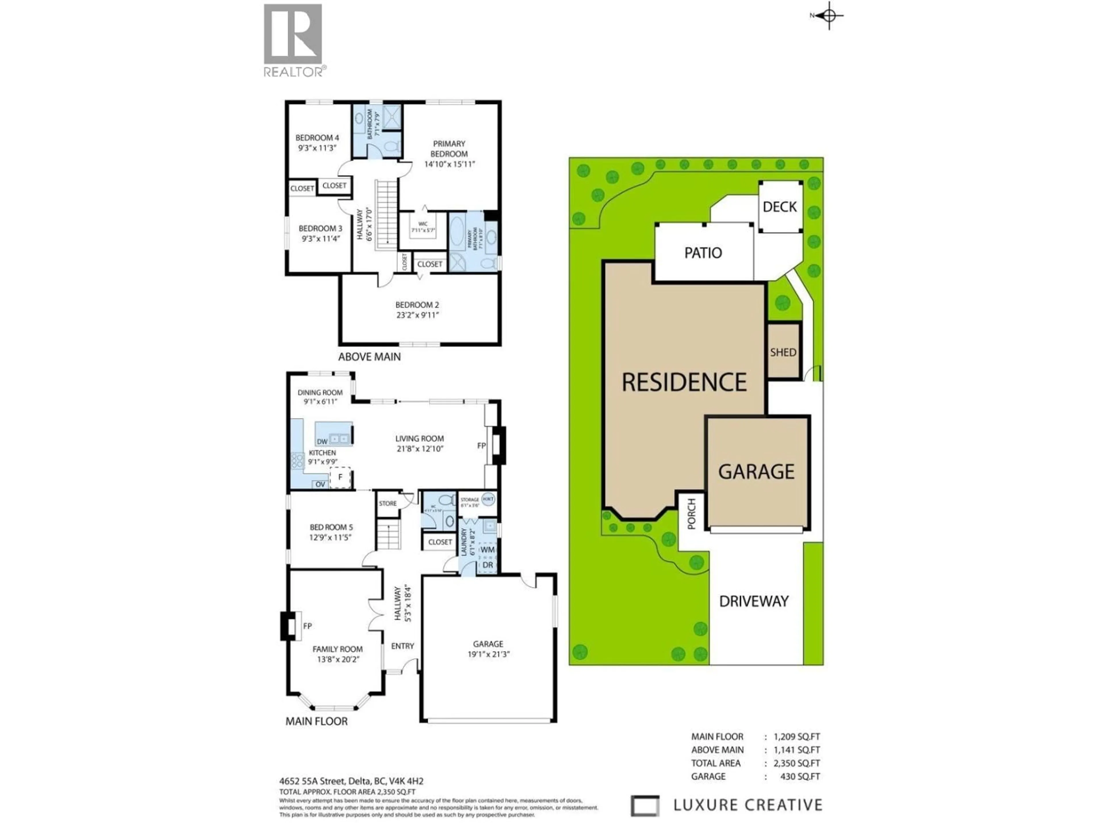 Floor plan for 4652 55A STREET, Delta British Columbia V4K4H2
