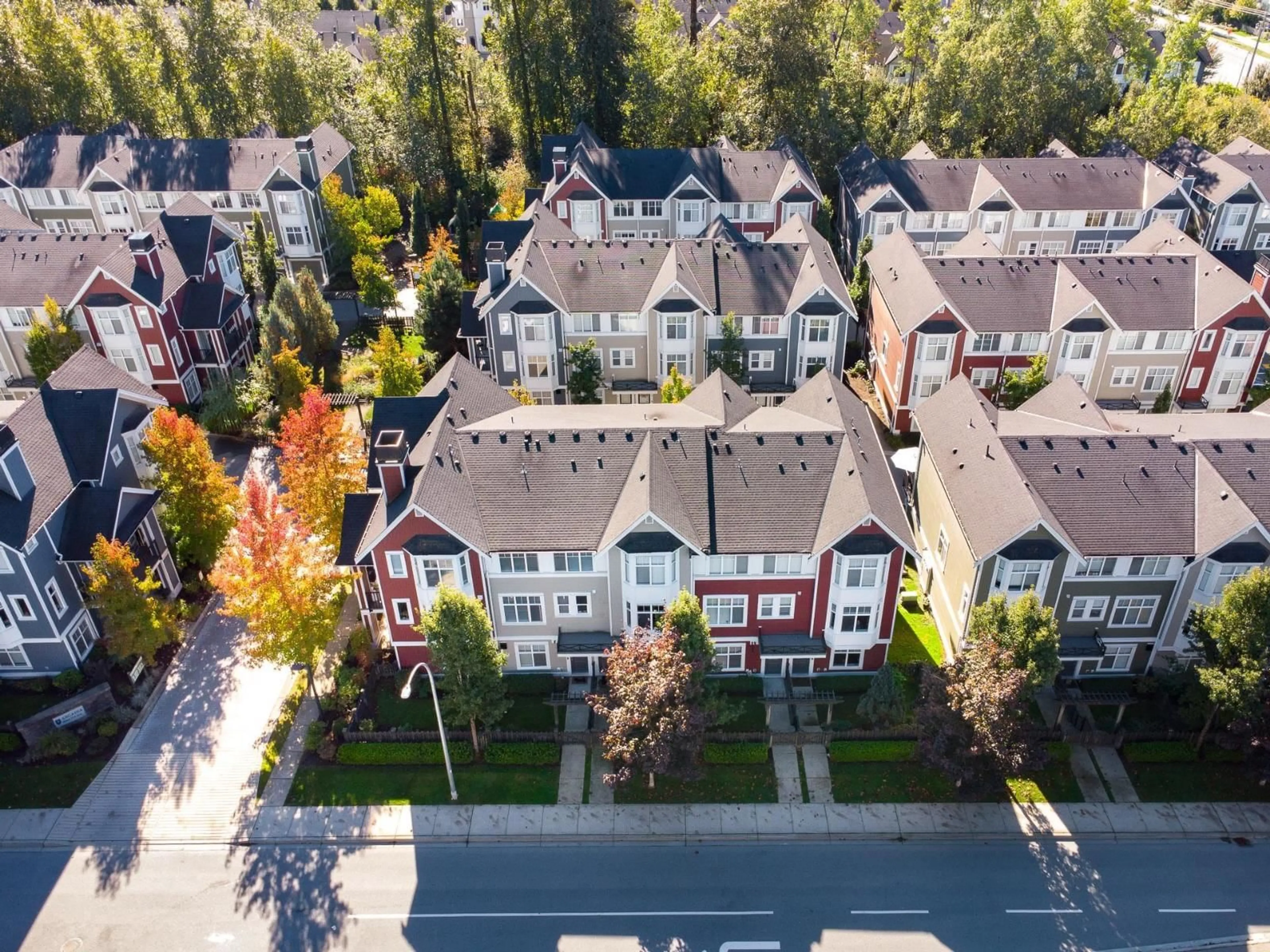 A pic from outside/outdoor area/front of a property/back of a property/a pic from drone, street for 3 - 20852 77A, Langley British Columbia V2Y0R8