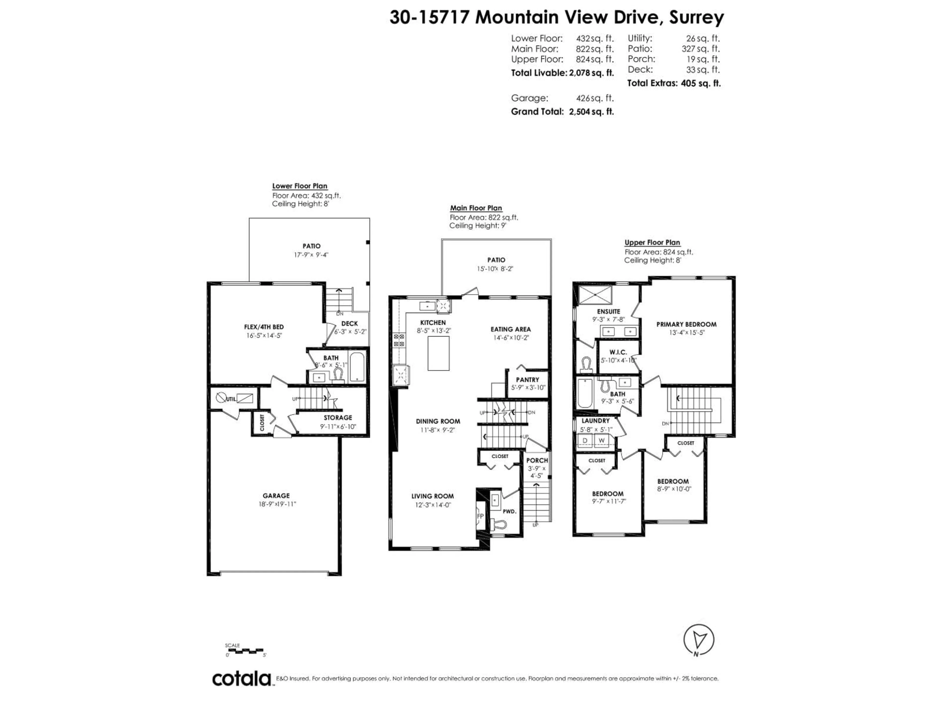 Floor plan for 30 - 15717 MOUNTAIN VIEW, Surrey British Columbia V3Z0C6