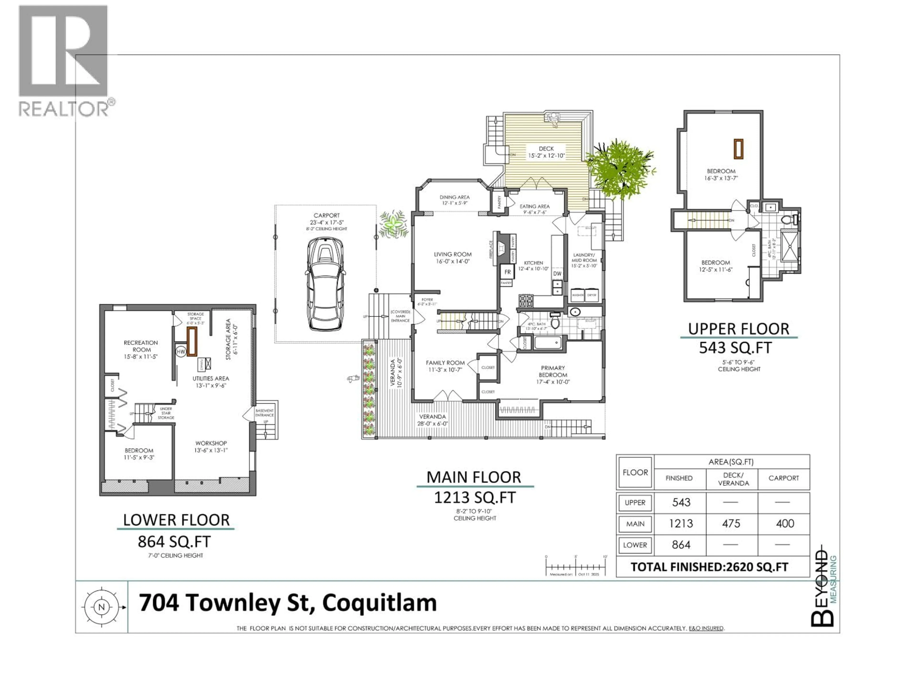 Floor plan for 704 TOWNLEY STREET, Coquitlam British Columbia V3J4N1