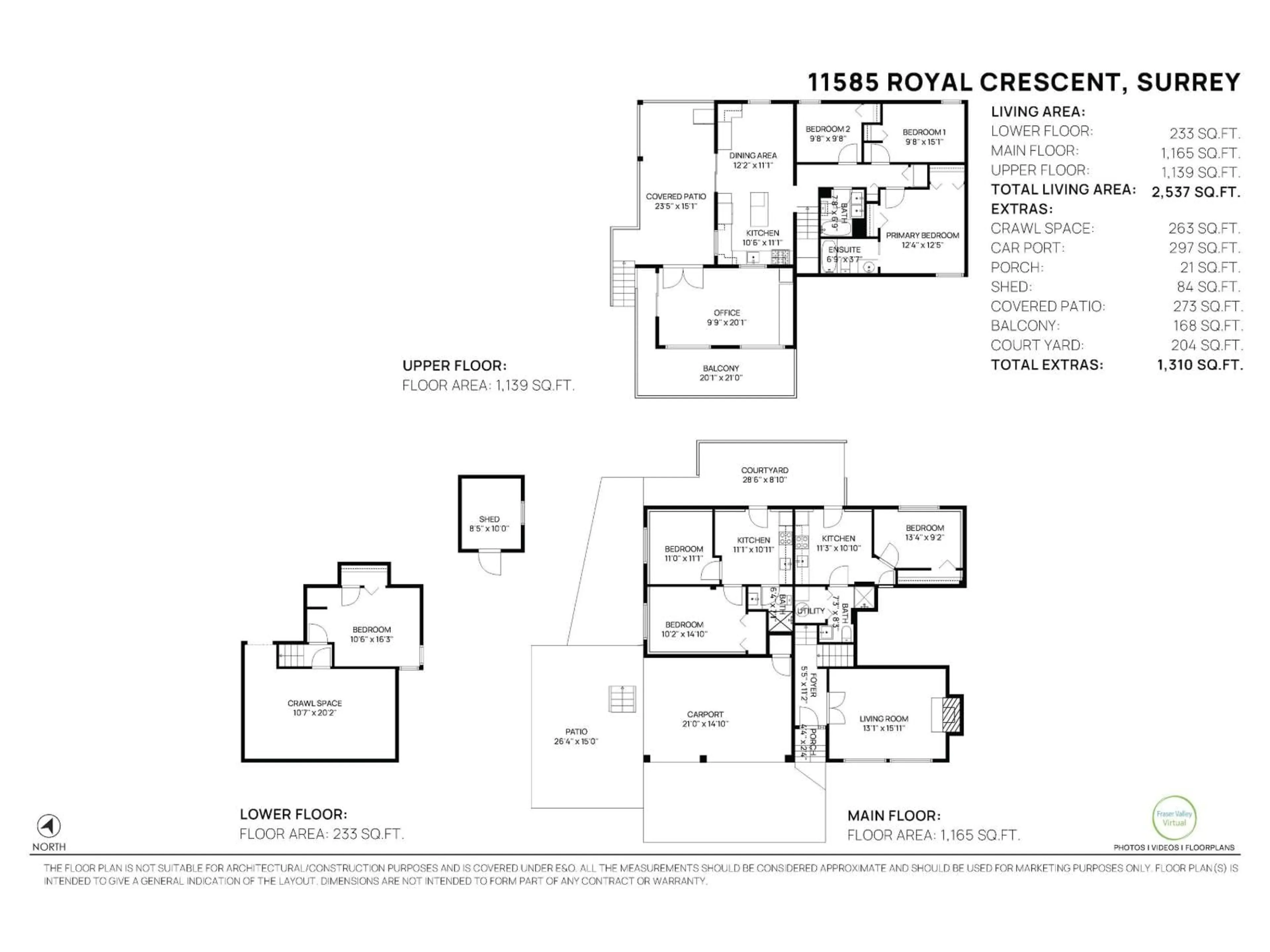 Floor plan for 11585 ROYAL, Surrey British Columbia V3V6V5
