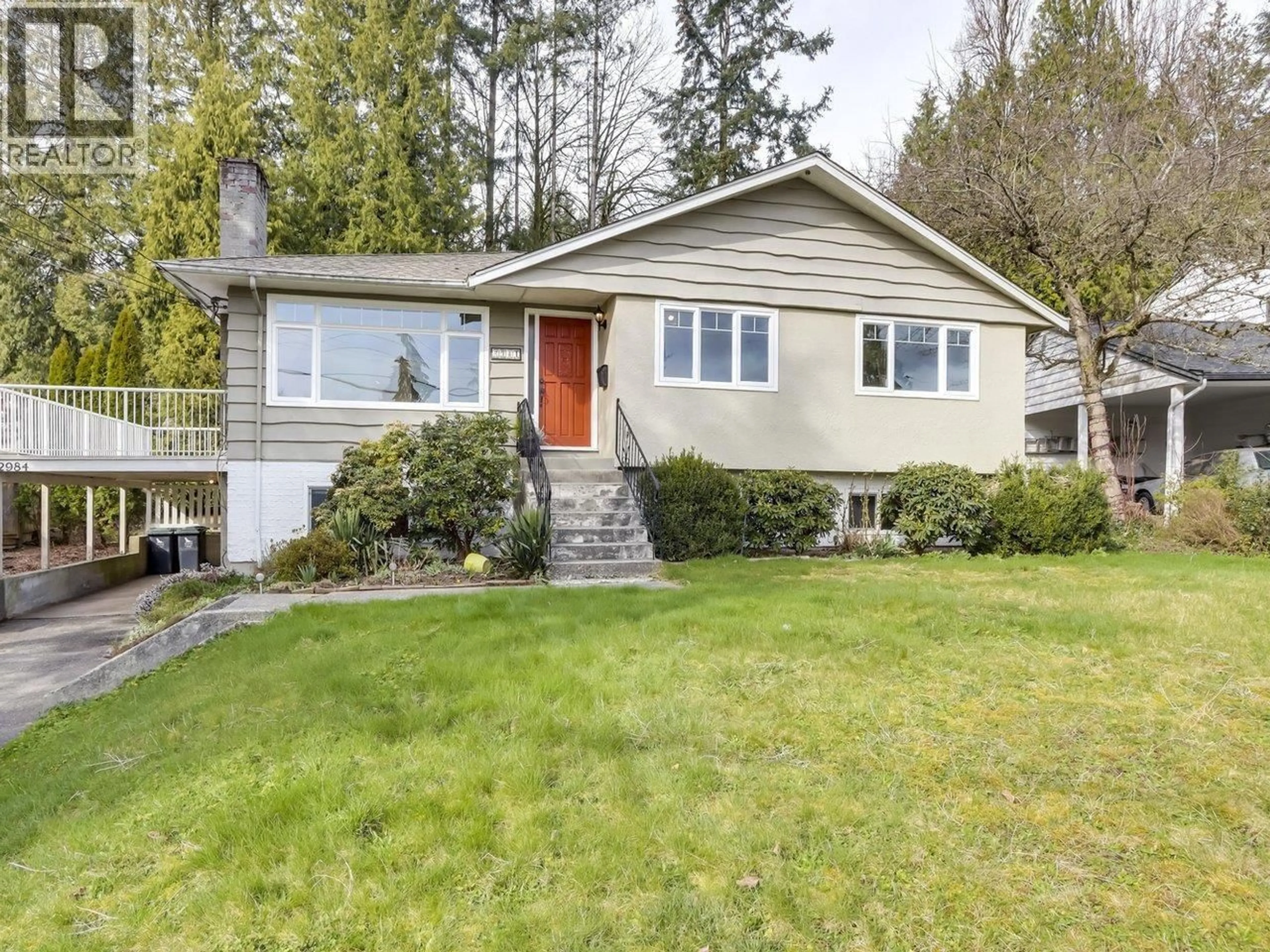 Home with vinyl exterior material, street for 2984 PLYMOUTH DRIVE, North Vancouver British Columbia V7H1C7