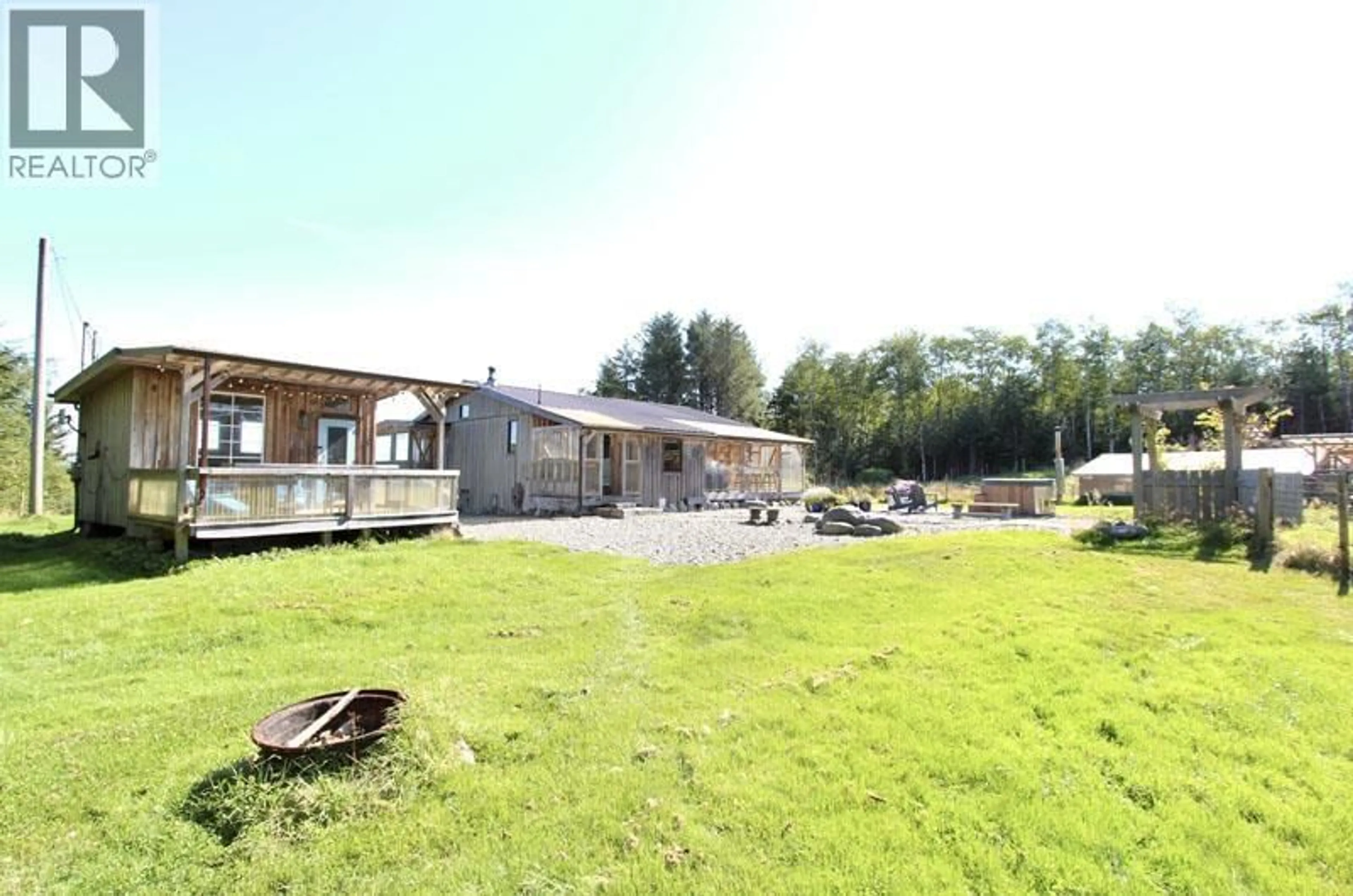 A pic from outside/outdoor area/front of a property/back of a property/a pic from drone, building for 31790 16 HIGHWAY, Daajing Giids City British Columbia V0T1Y0