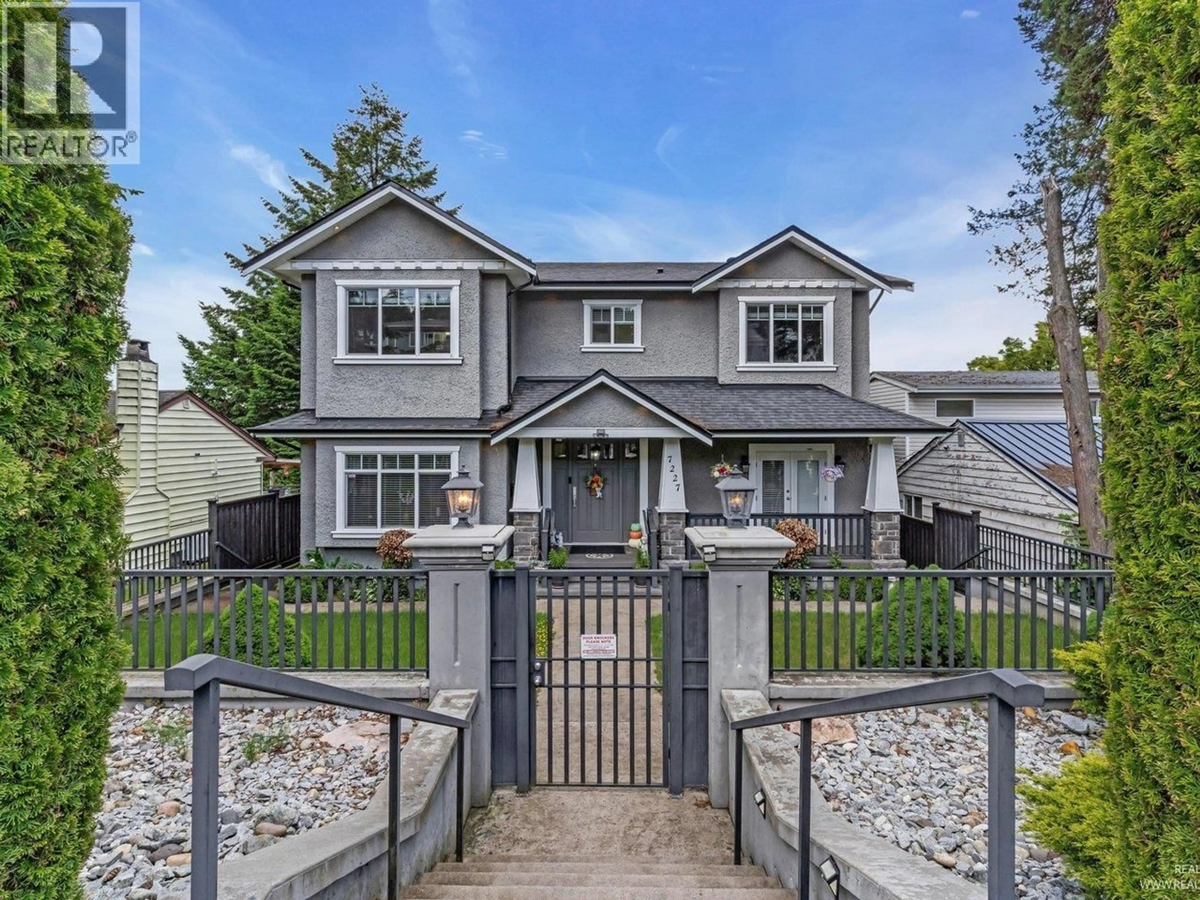 Home with vinyl exterior material, street for 7227 BARNET ROAD, Burnaby British Columbia V5A1E3