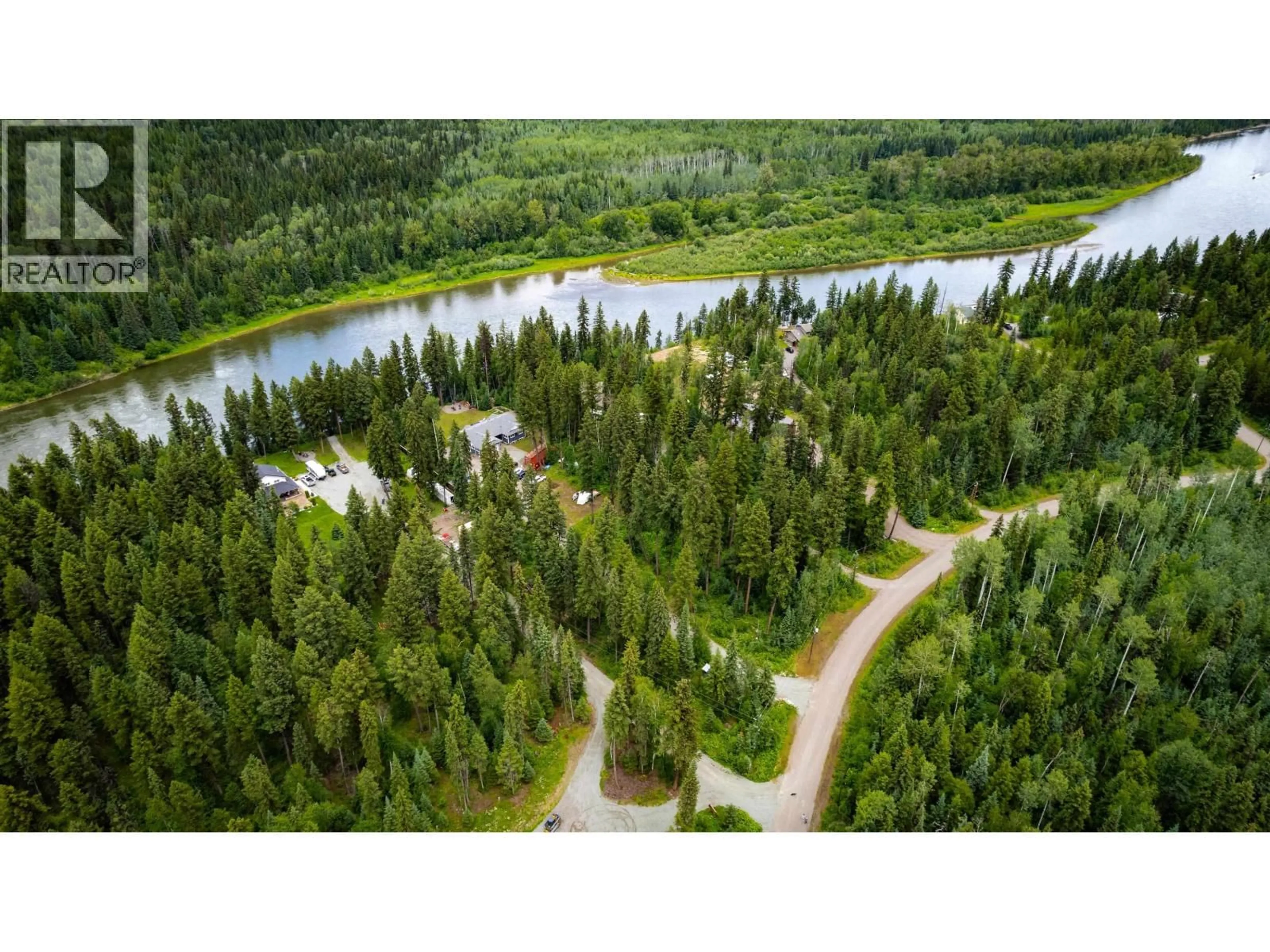 A pic from outside/outdoor area/front of a property/back of a property/a pic from drone, forest/trees view for 14770 NECHAKO CRESCENT, Prince George British Columbia V2M7C1