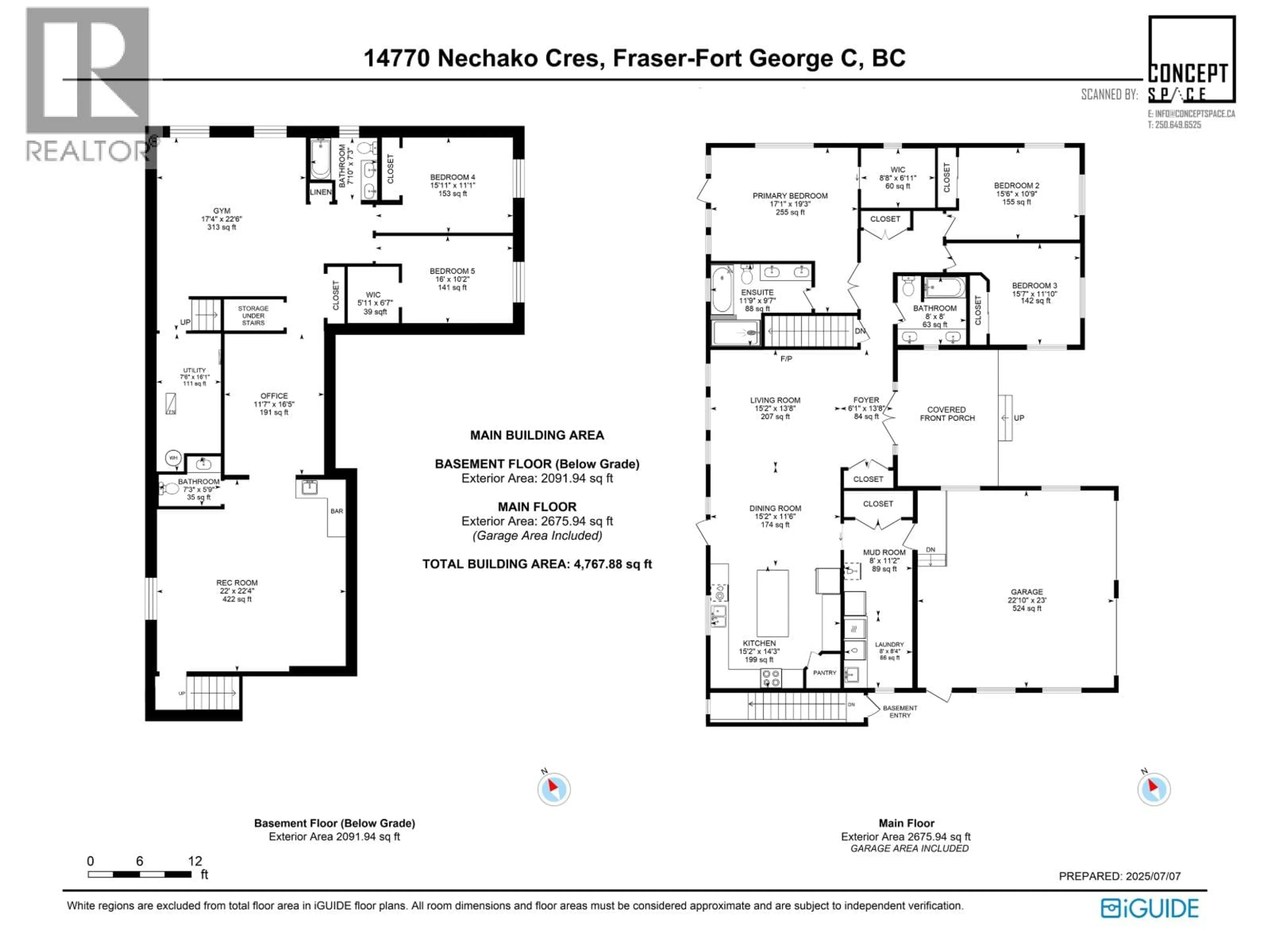 Floor plan for 14770 NECHAKO CRESCENT, Prince George British Columbia V2M7C1