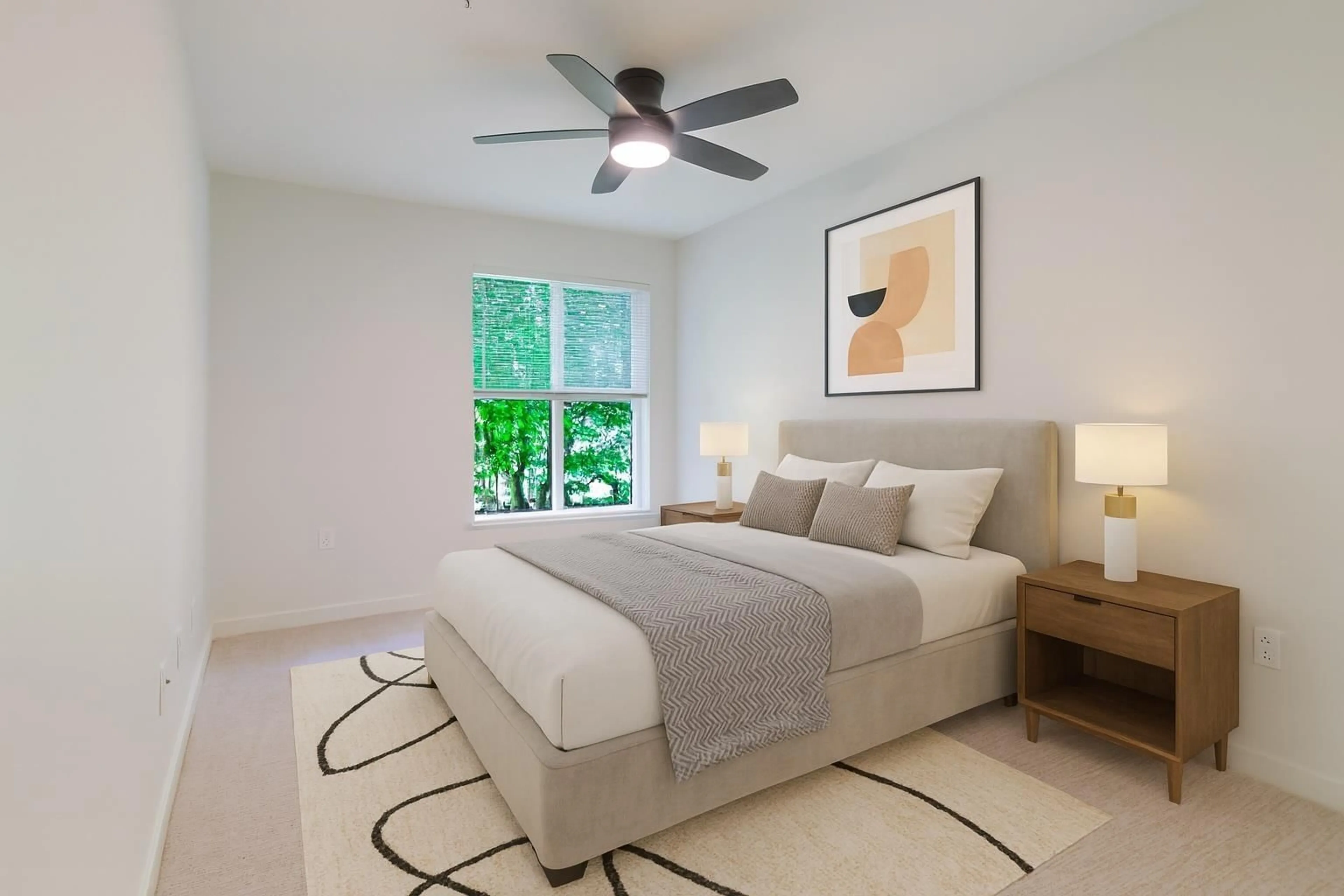 Bedroom with bed, carpet floor for 217 - 3323 151, Surrey British Columbia V3Z0L3