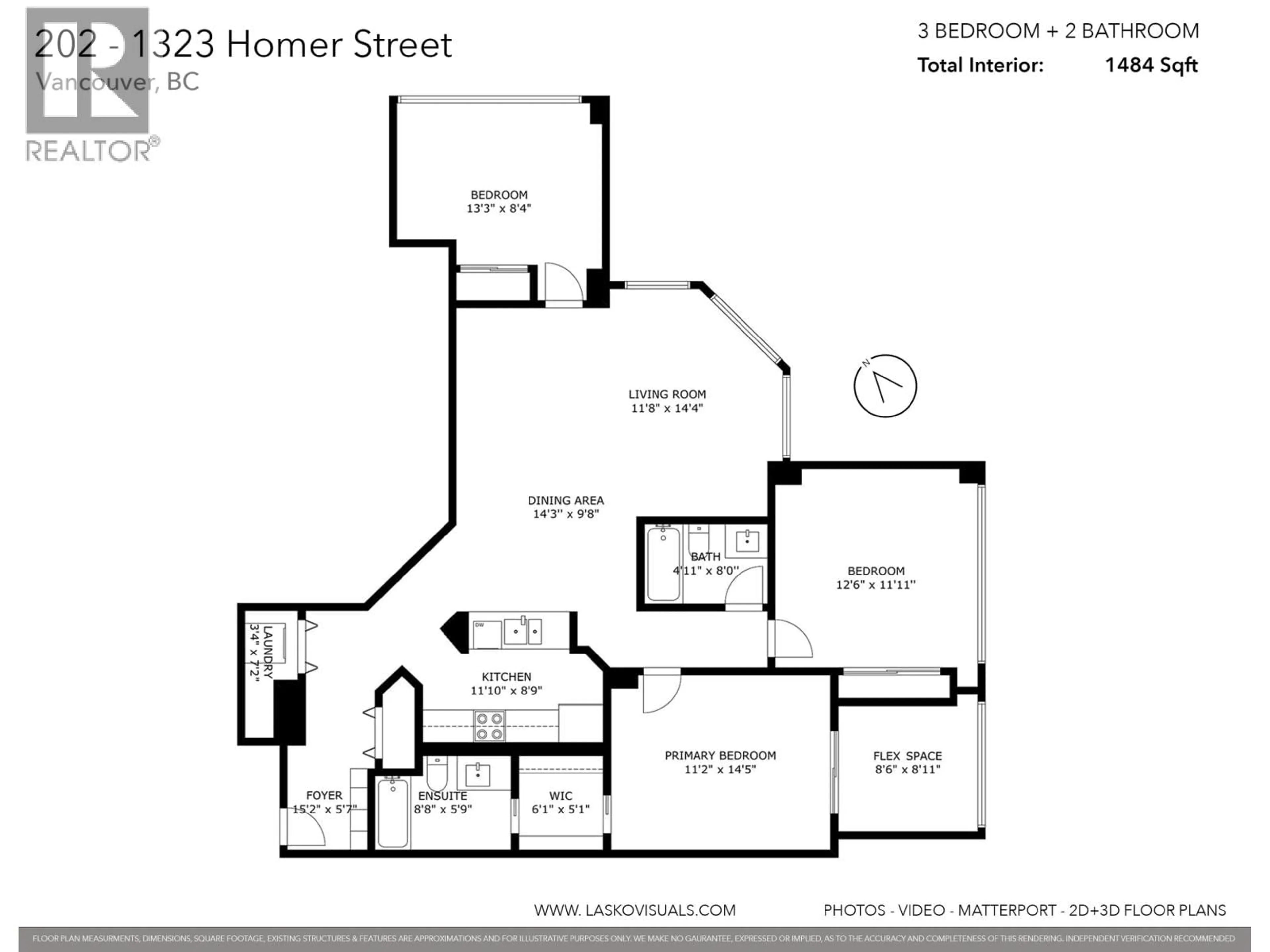 Floor plan for 202 - 1323 HOMER STREET, Vancouver British Columbia V6B5T1