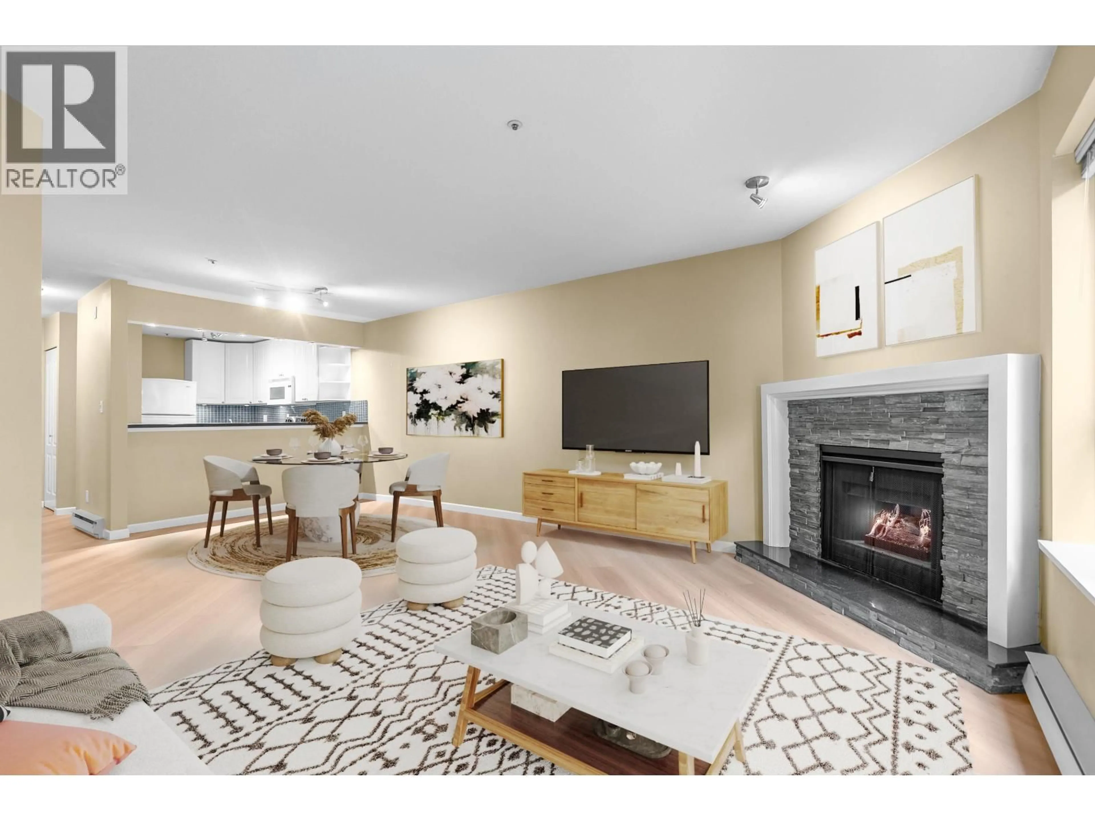 Living room with furniture, unknown for 107 - 8651 ACKROYD ROAD, Richmond British Columbia V6X1B6