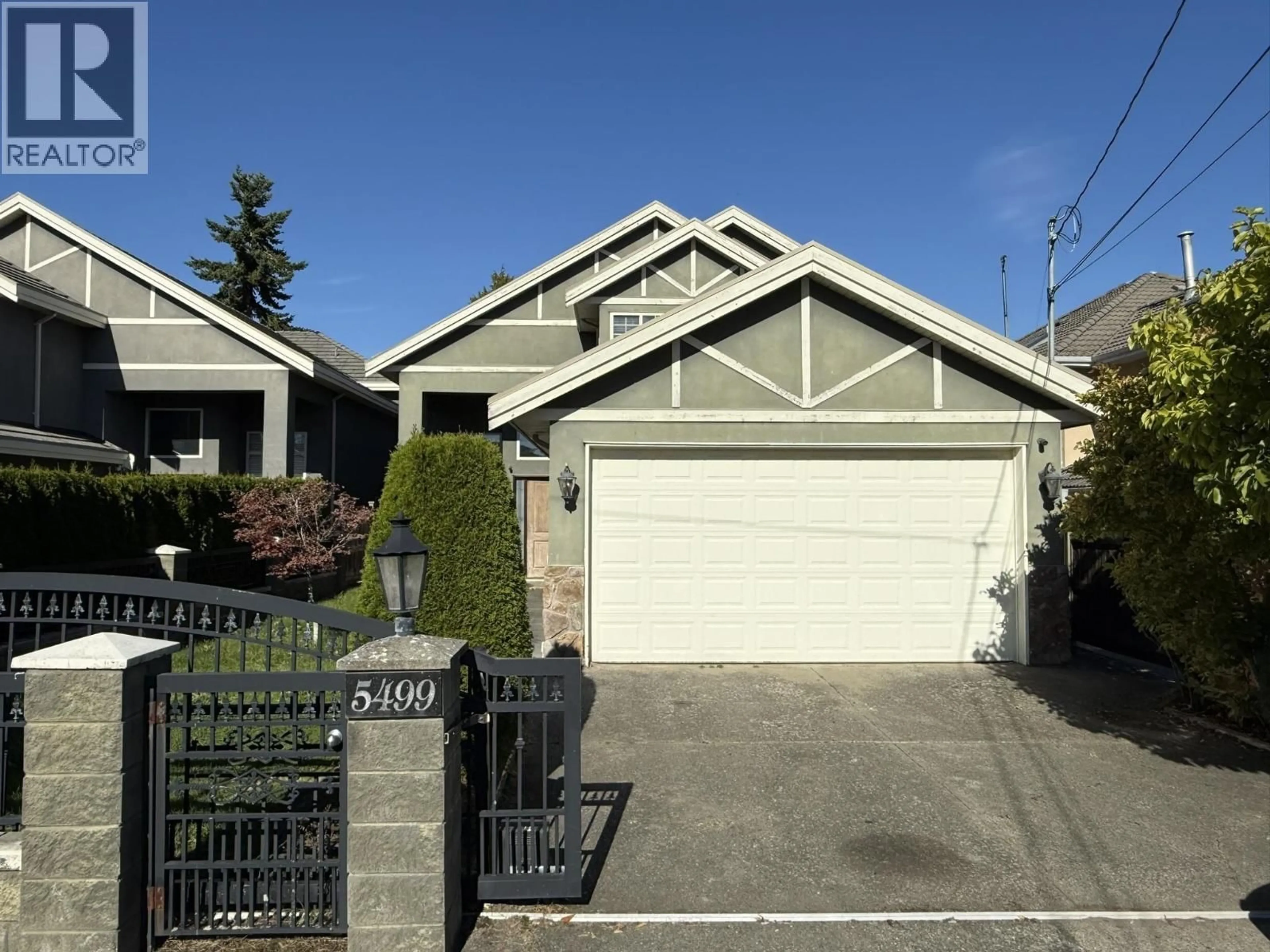 Home with vinyl exterior material, street for 5499 WALTON ROAD, Richmond British Columbia V7C2L7