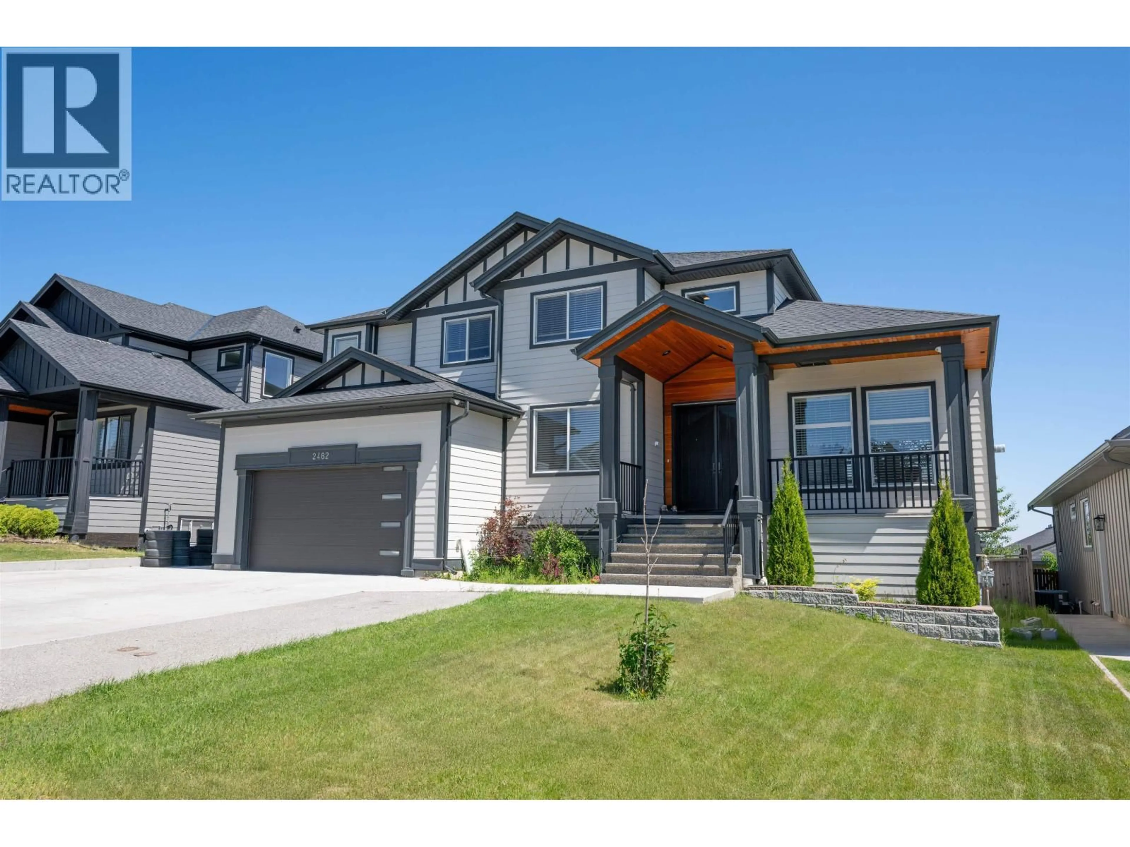 Home with vinyl exterior material, street for 2482 GRAFTON PLACE, Prince George British Columbia V2N0E6