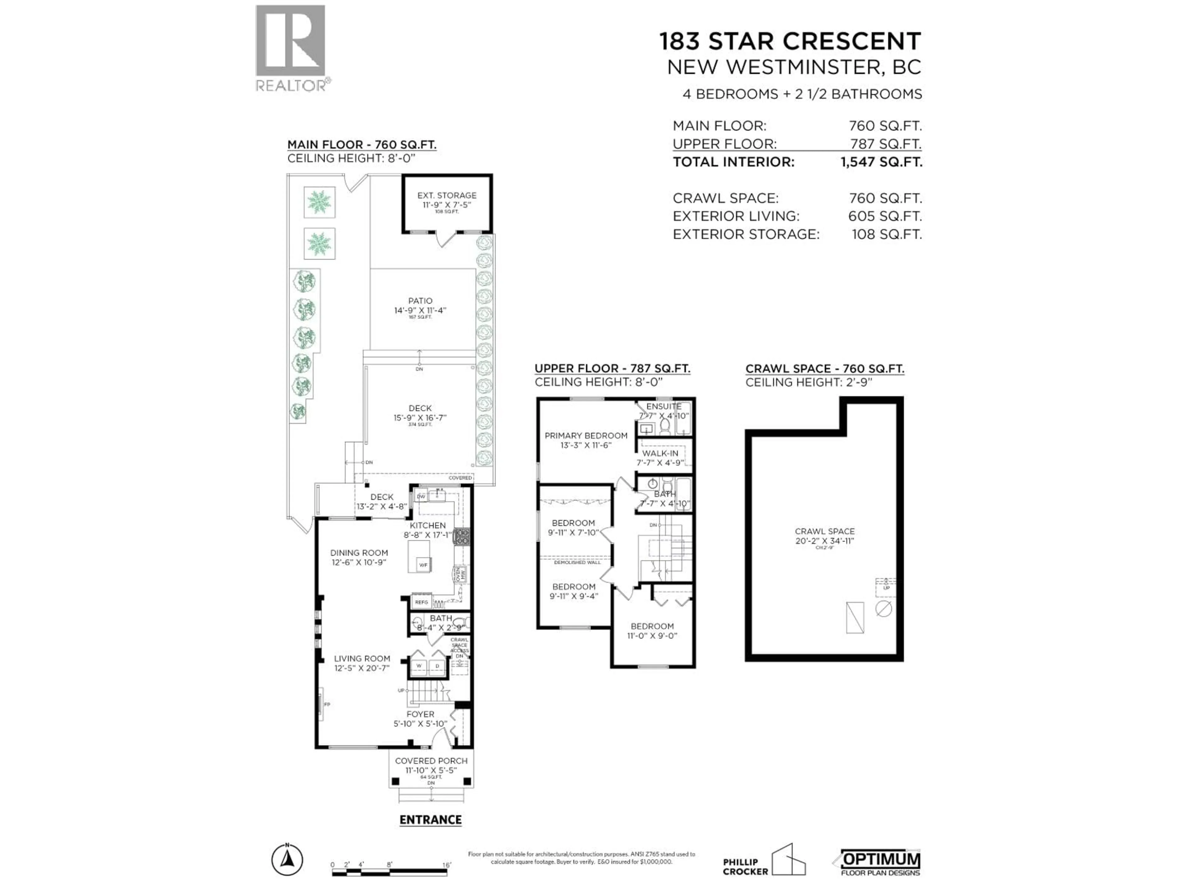 Floor plan for 183 STAR CRESCENT, New Westminster British Columbia V3M6X6