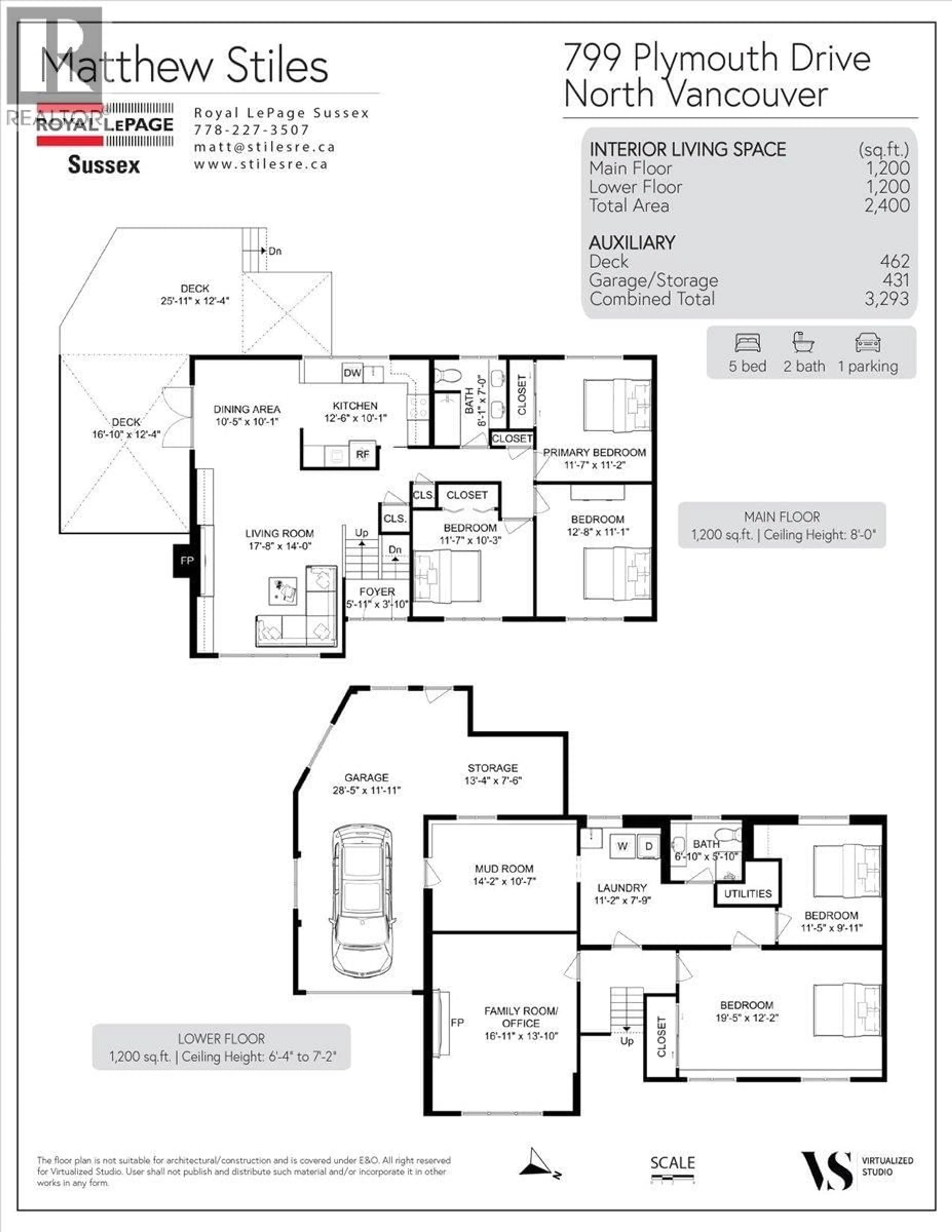 Floor plan for 799 PLYMOUTH DRIVE, North Vancouver British Columbia V7H2H5