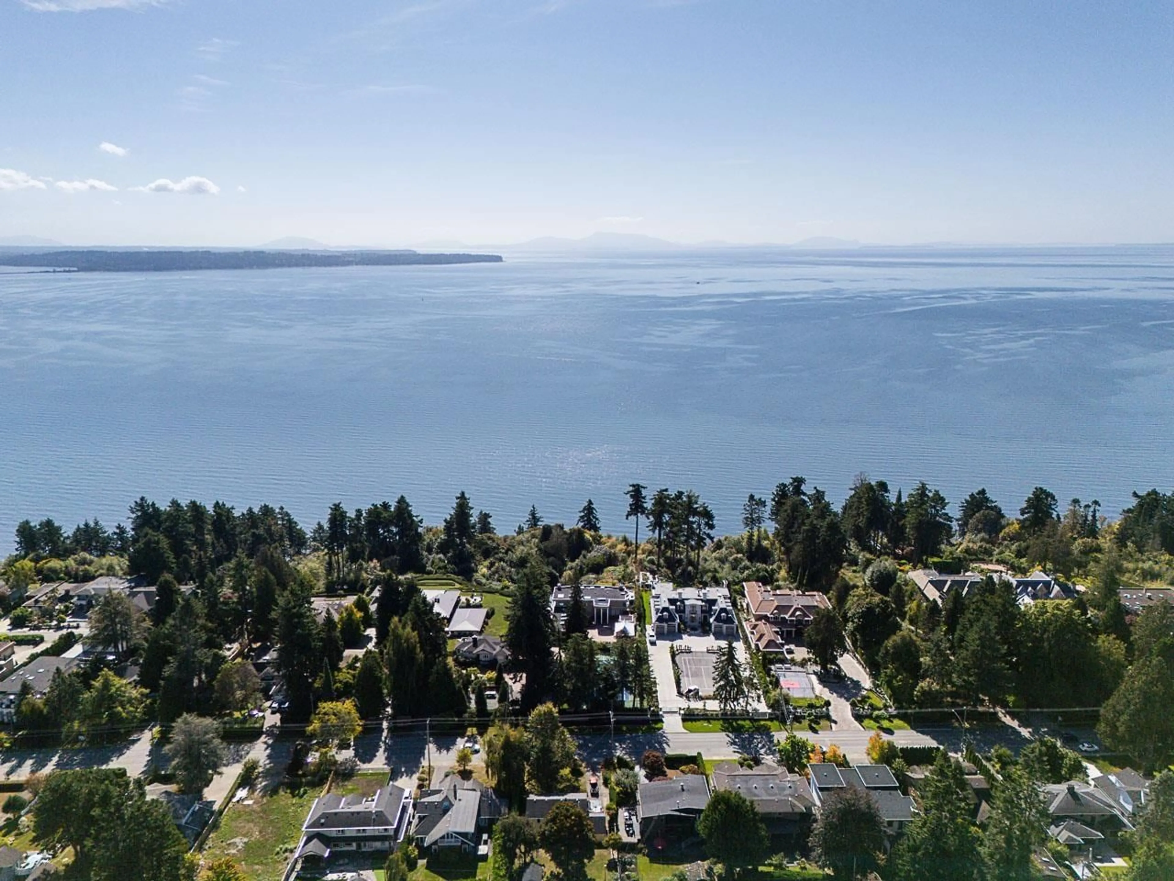A pic from outside/outdoor area/front of a property/back of a property/a pic from drone, water/lake/river/ocean view for 13850 BLACKBURN, White Rock British Columbia V4B2Y8