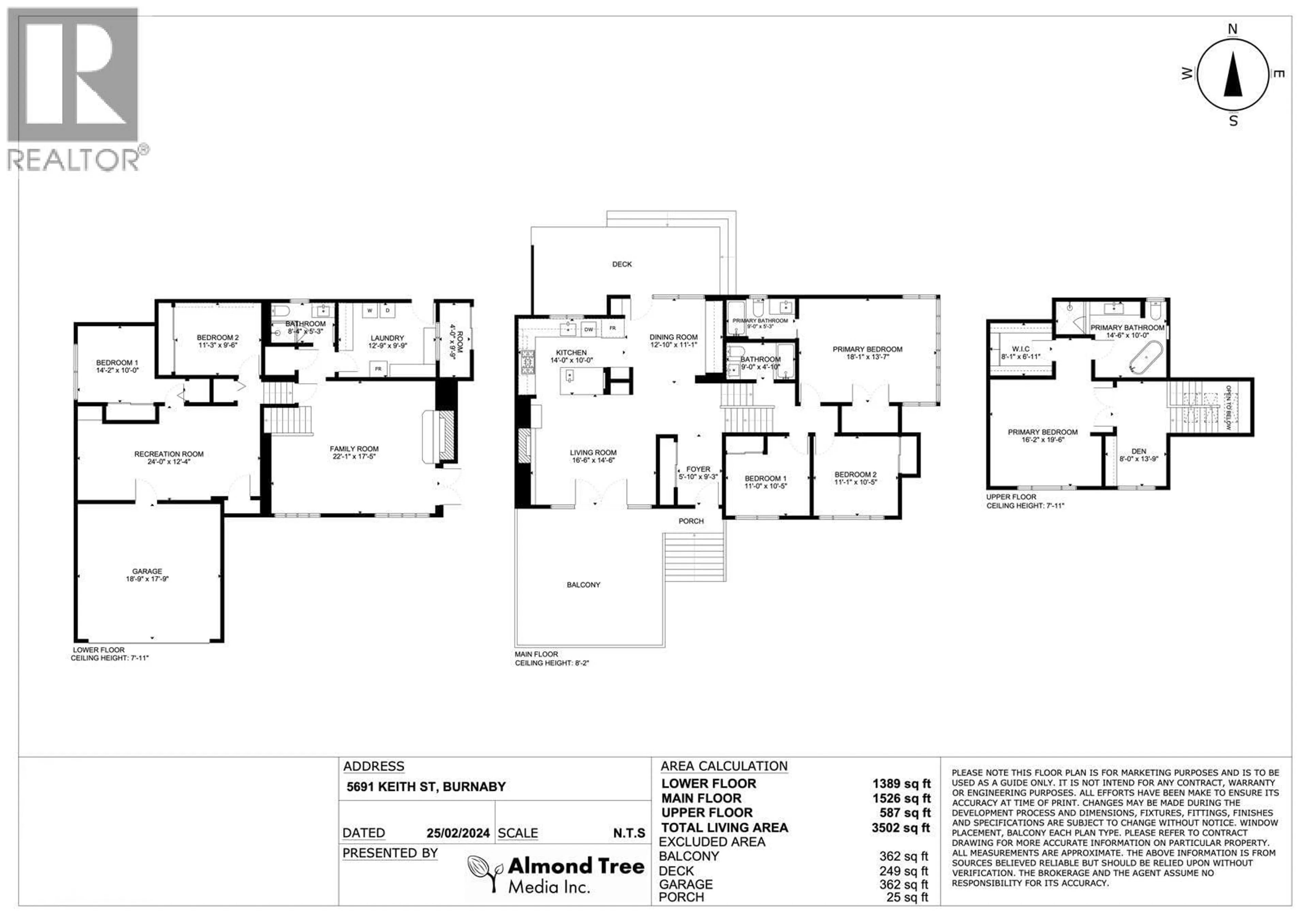 Floor plan for 5691 KEITH STREET, Burnaby British Columbia V5J3C4
