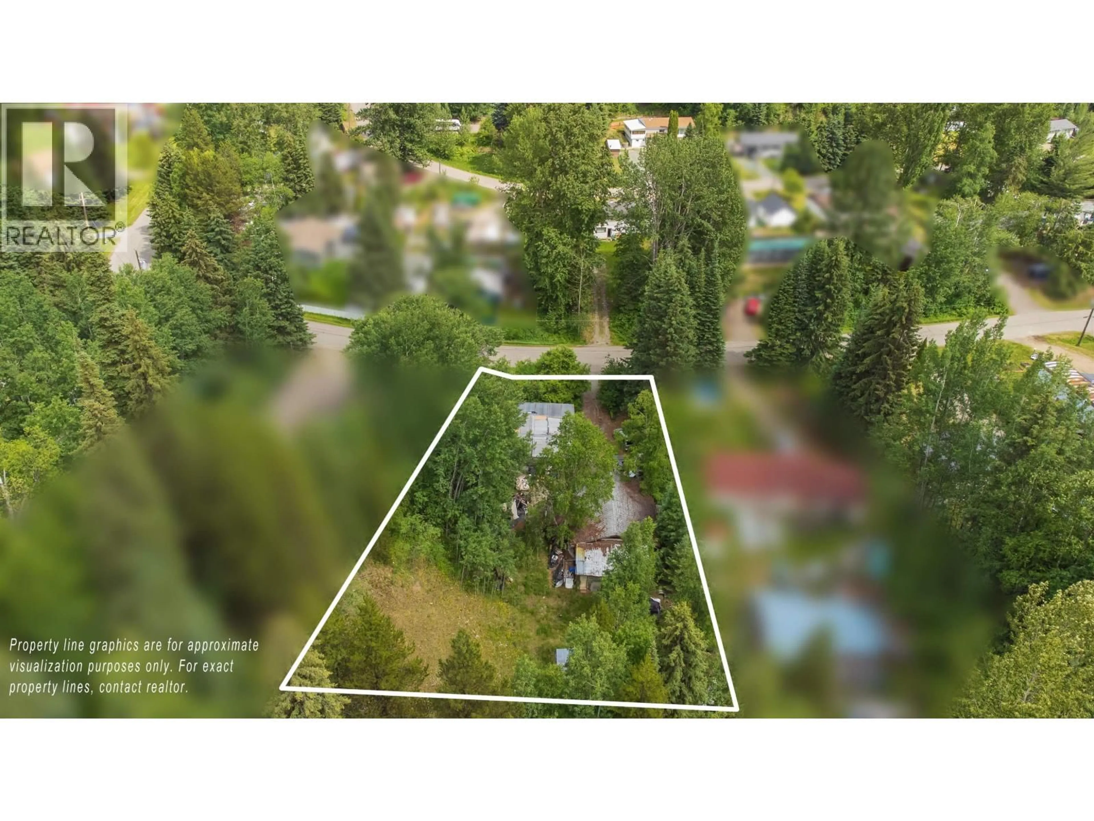 A pic from outside/outdoor area/front of a property/back of a property/a pic from drone, water/lake/river/ocean view for 2766 MINOTTI DRIVE, Prince George British Columbia V2K1T2