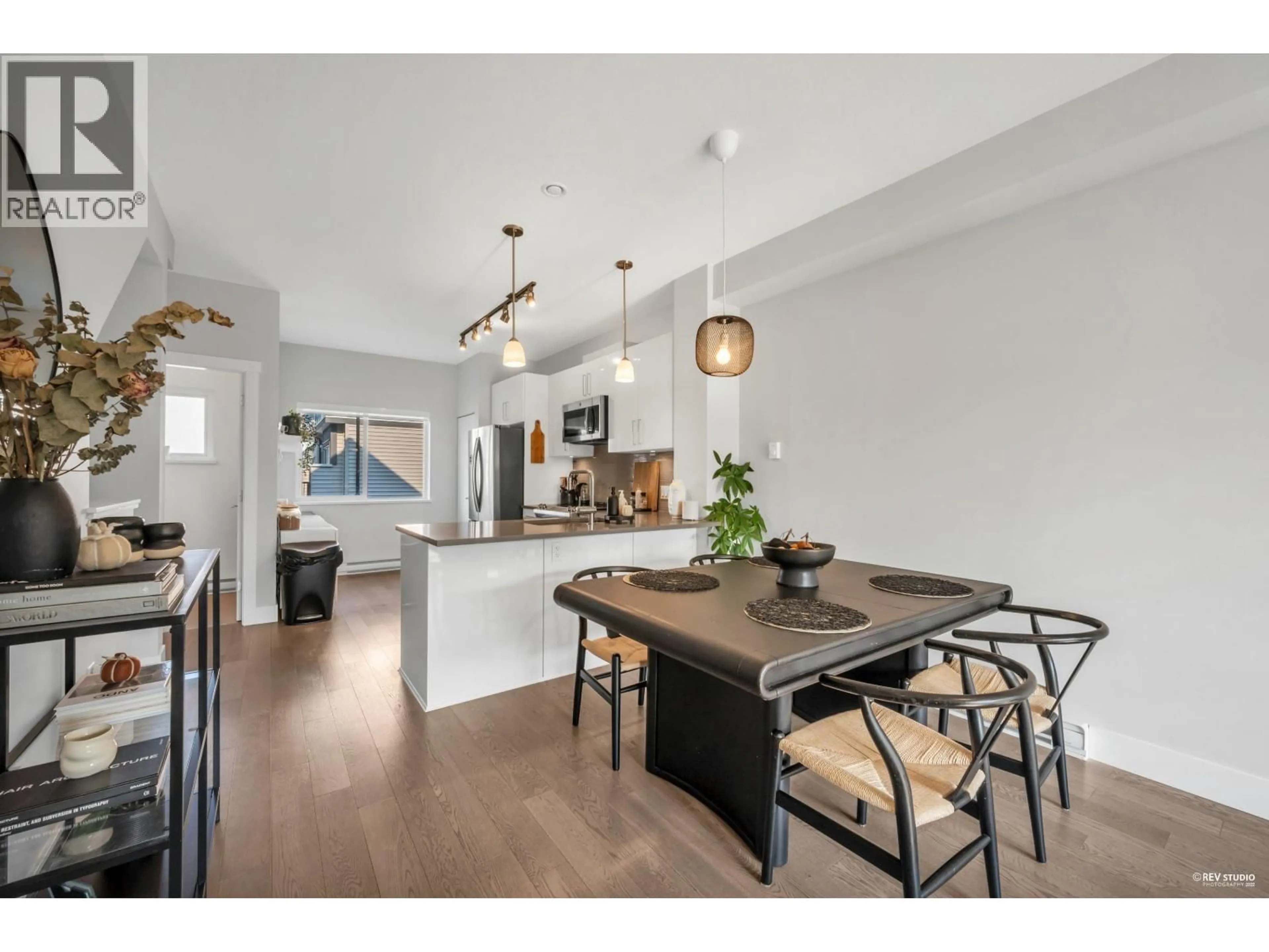 Open concept kitchen, wood/laminate floor for 29 - 22600 GILLEY ROAD, Richmond British Columbia V6V1E4