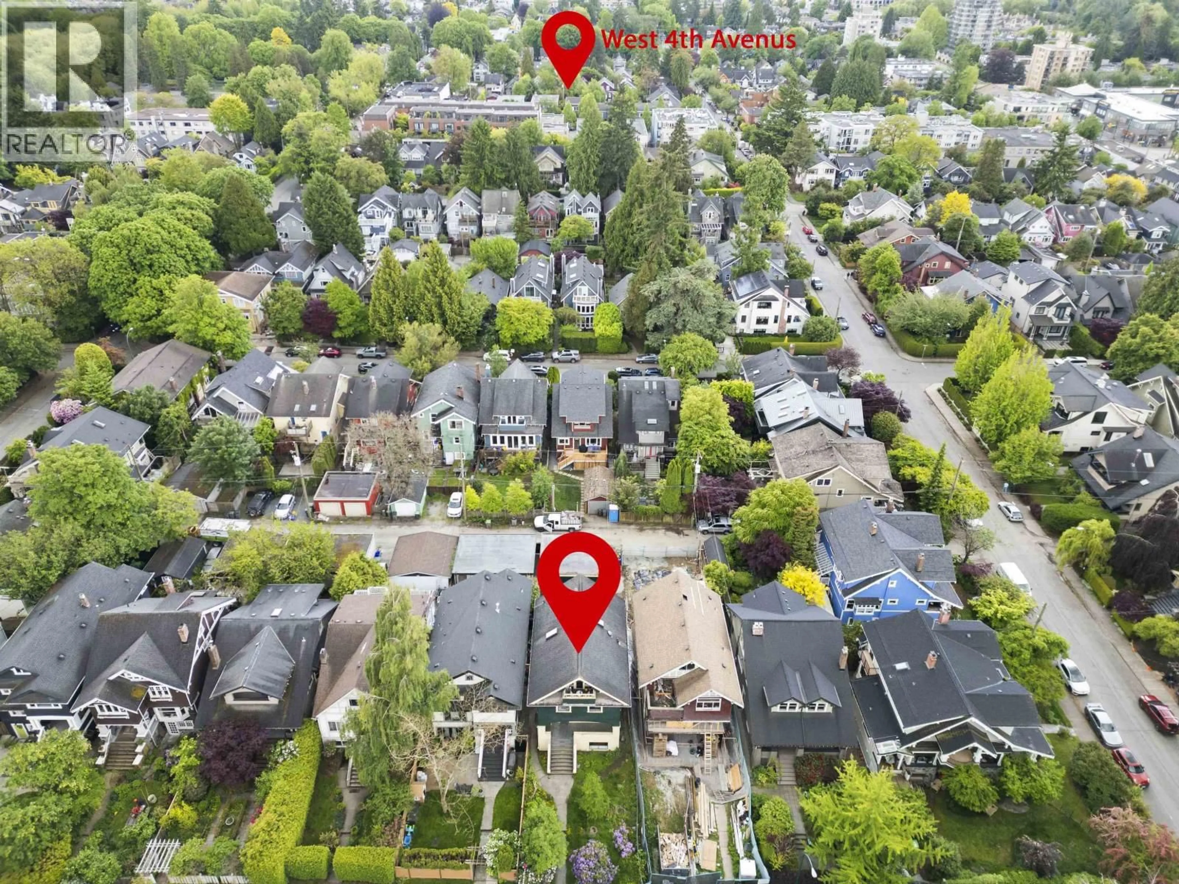 A pic from outside/outdoor area/front of a property/back of a property/a pic from drone, street for 3550 1ST AVENUE, Vancouver British Columbia V6R1G8
