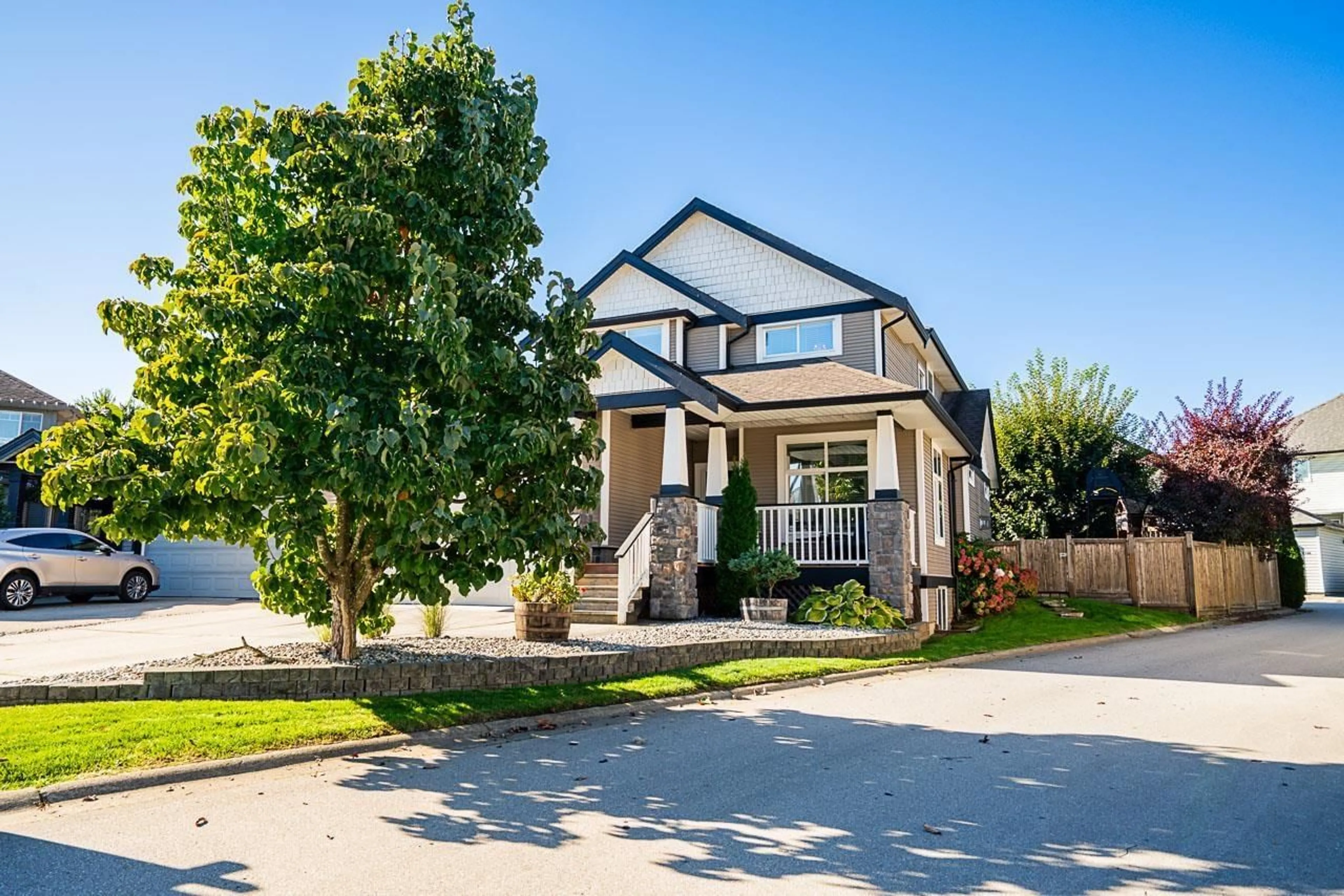 Home with brick exterior material, street for 8347 208B, Langley British Columbia V2Y0A7