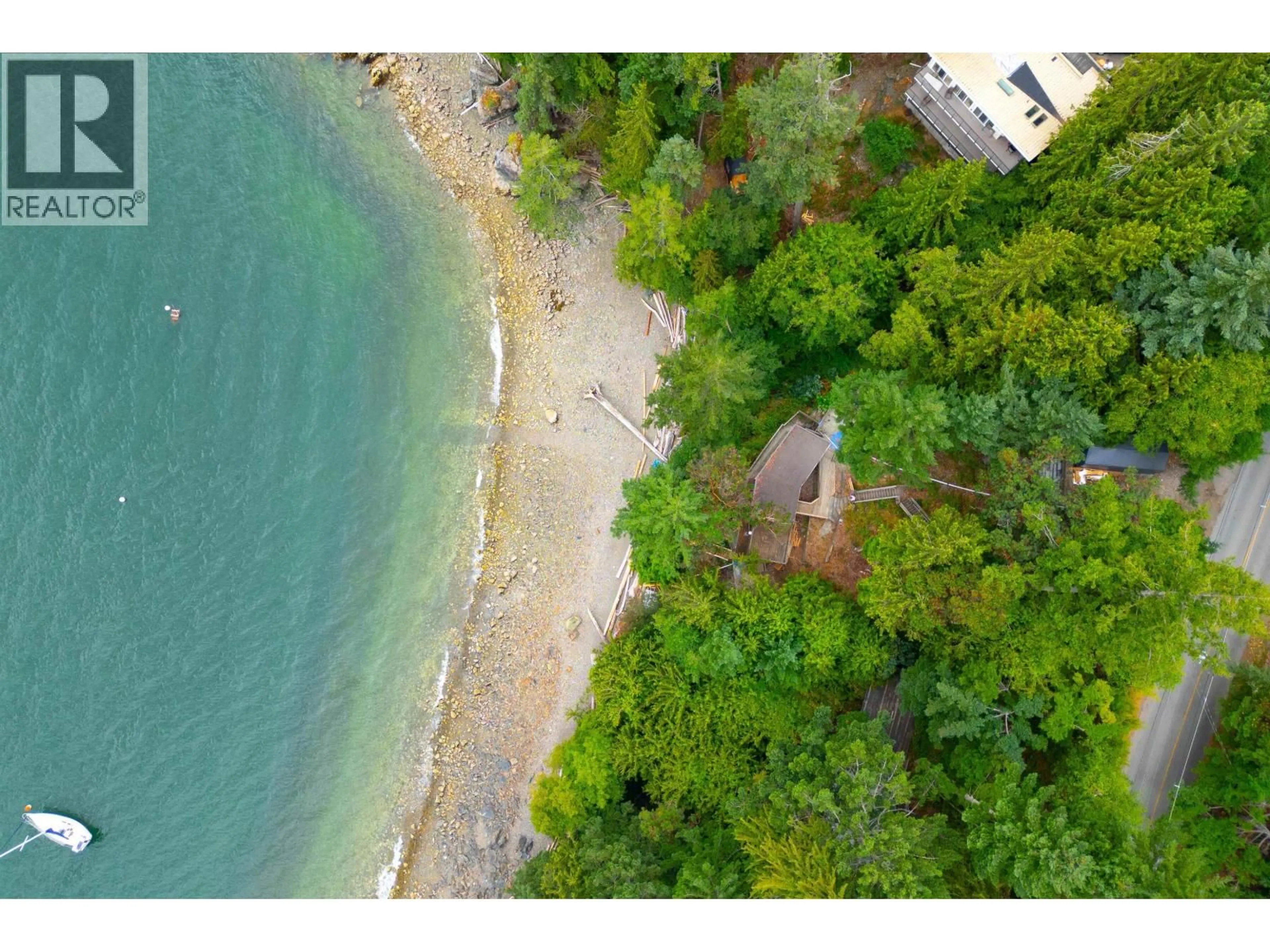 A pic from outside/outdoor area/front of a property/back of a property/a pic from drone, water/lake/river/ocean view for 1433 EAGLE CLIFF ROAD, Bowen Island British Columbia V0N1G1