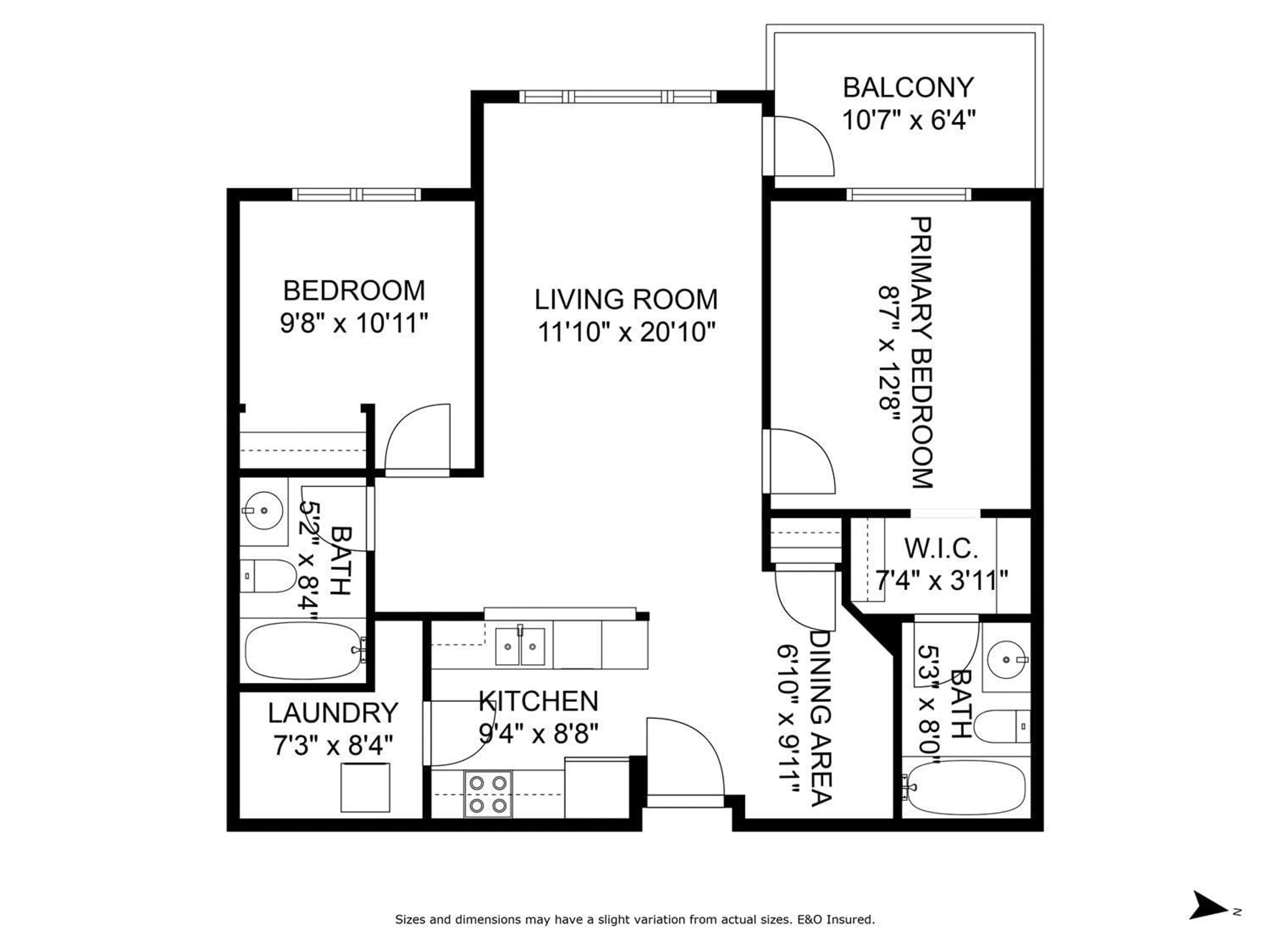 Floor plan for 411 - 33255 OLD YALE, Abbotsford British Columbia V2S8R2