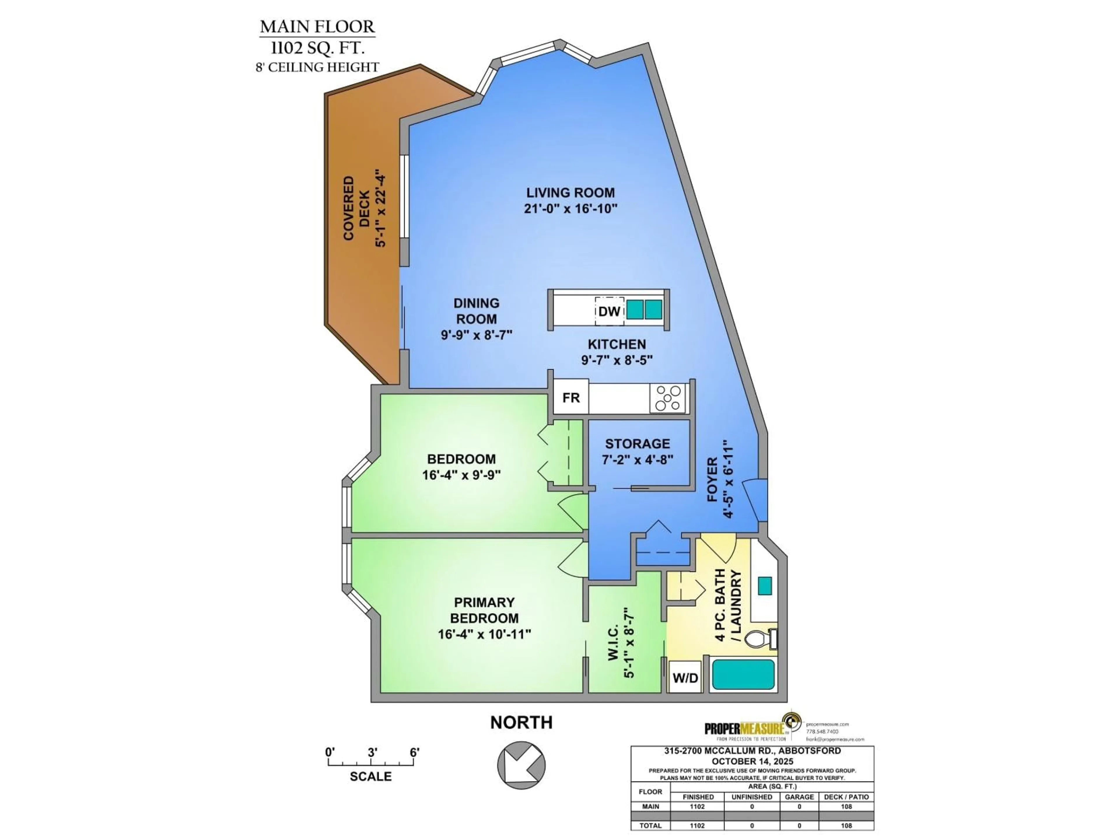 Floor plan for 315 - 2700 MCCALLUM, Abbotsford British Columbia V2S6X9