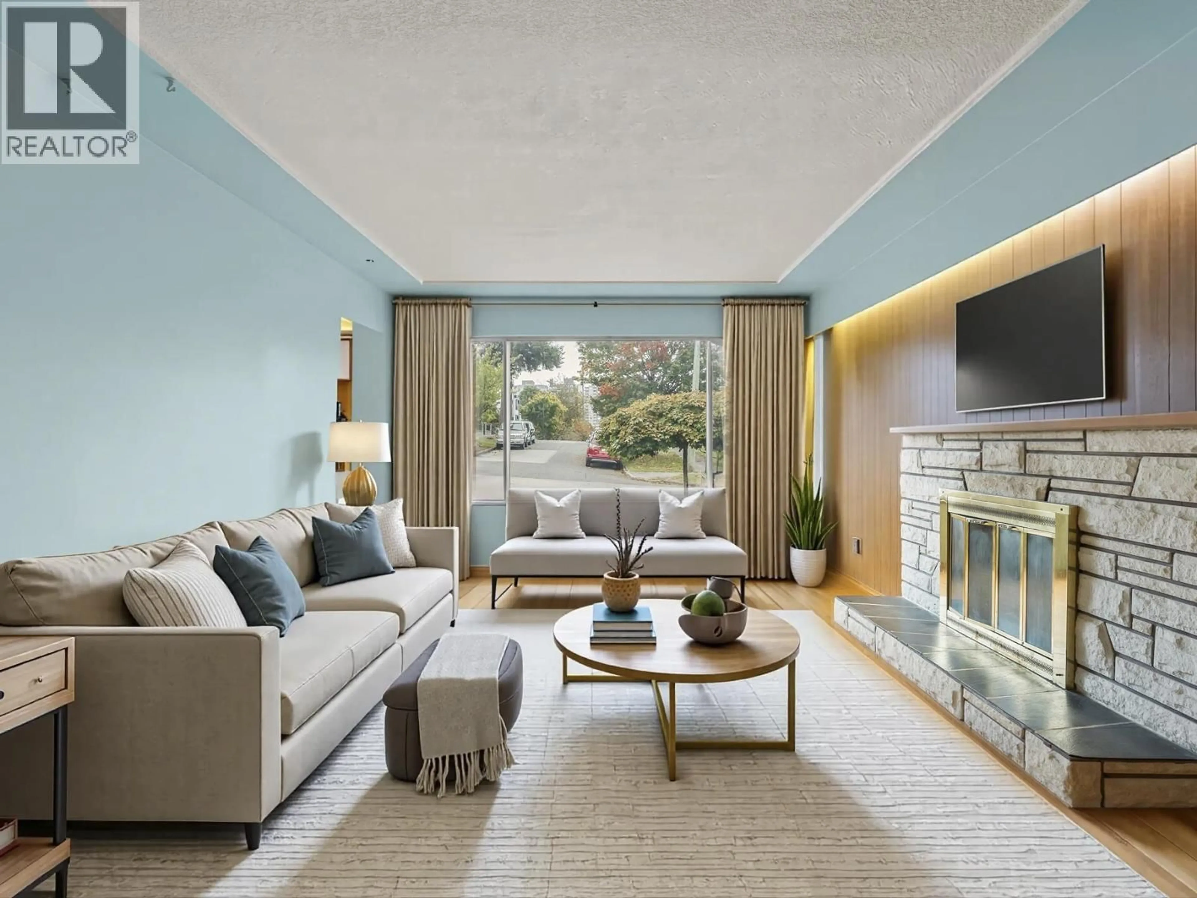 Living room with furniture, unknown for 4941 SPENCER STREET, Vancouver British Columbia V5R3Z9