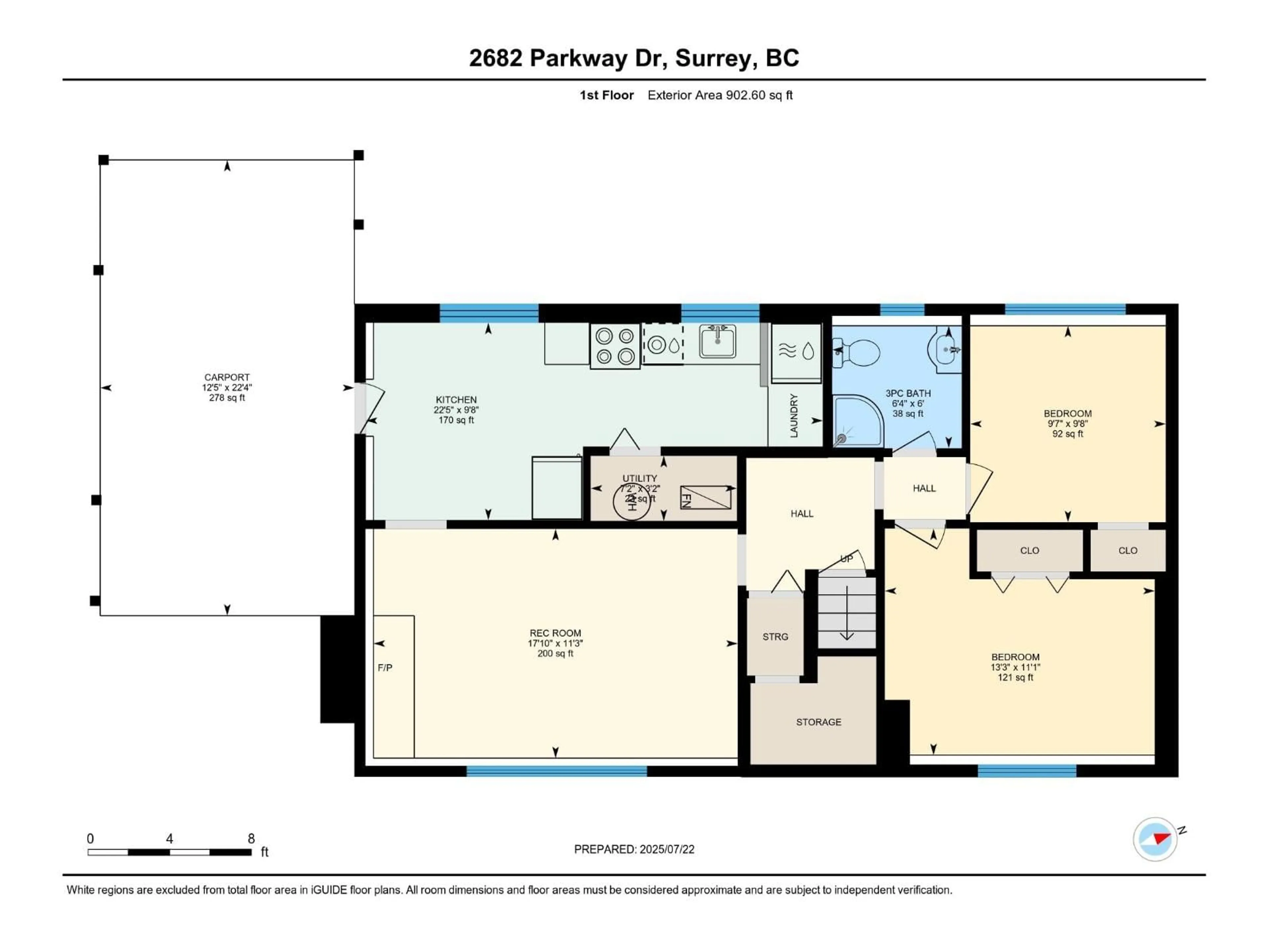 Floor plan for 2682 PARKWAY, Surrey British Columbia V4P1E8