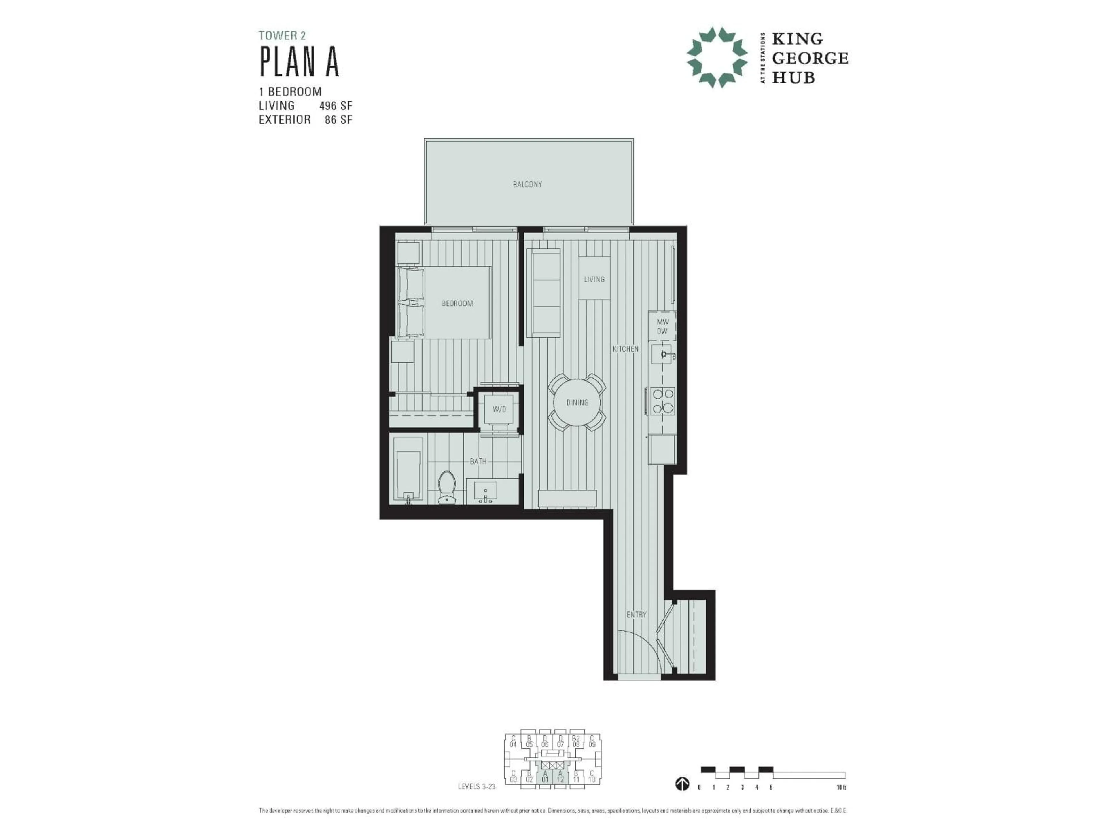 Floor plan for 512 - 13655 FRASER, Surrey British Columbia V3T0P8