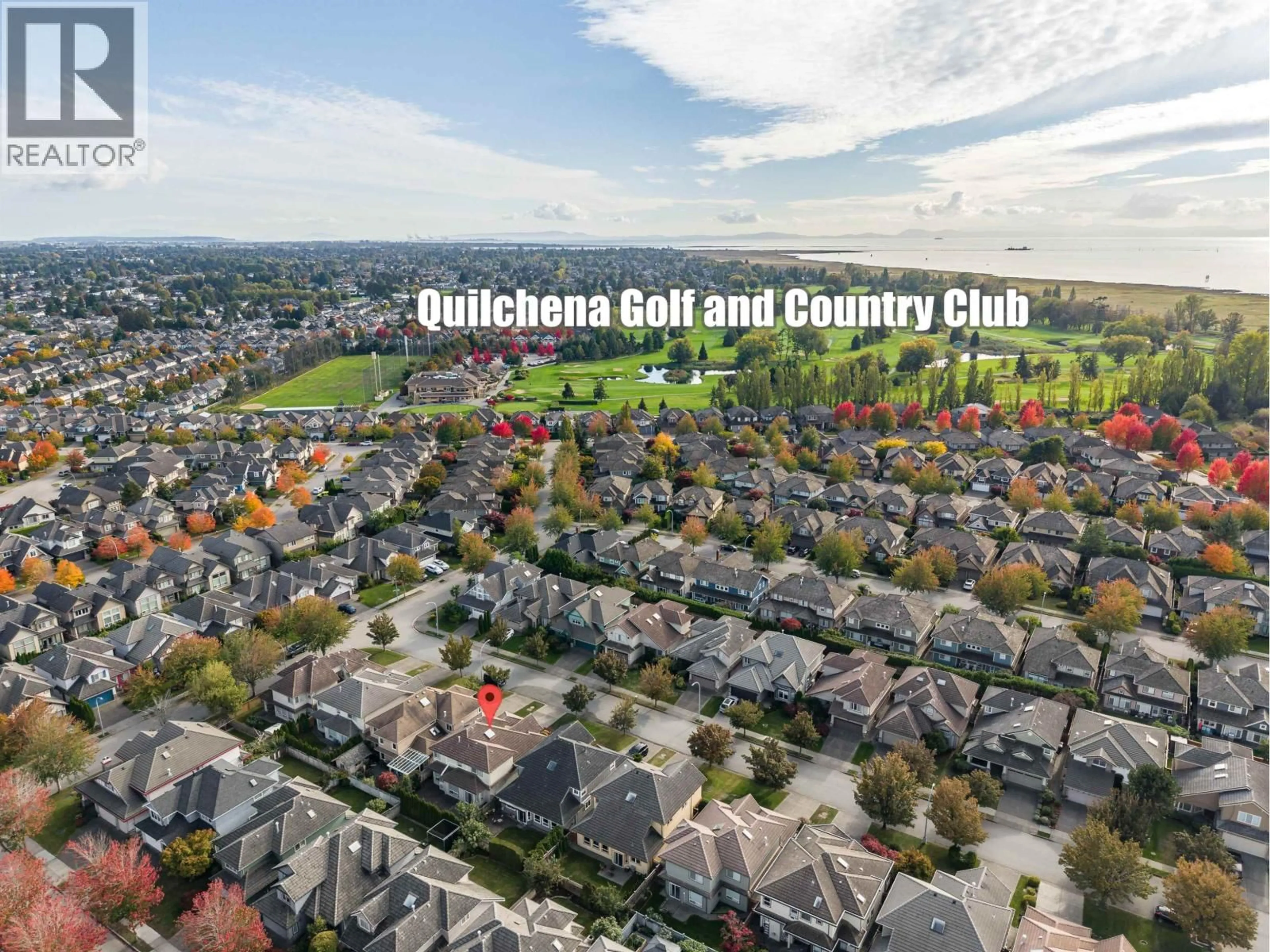 A pic from outside/outdoor area/front of a property/back of a property/a pic from drone, city buildings view from balcony for 3551 JOHNSON AVENUE, Richmond British Columbia V7C5R2