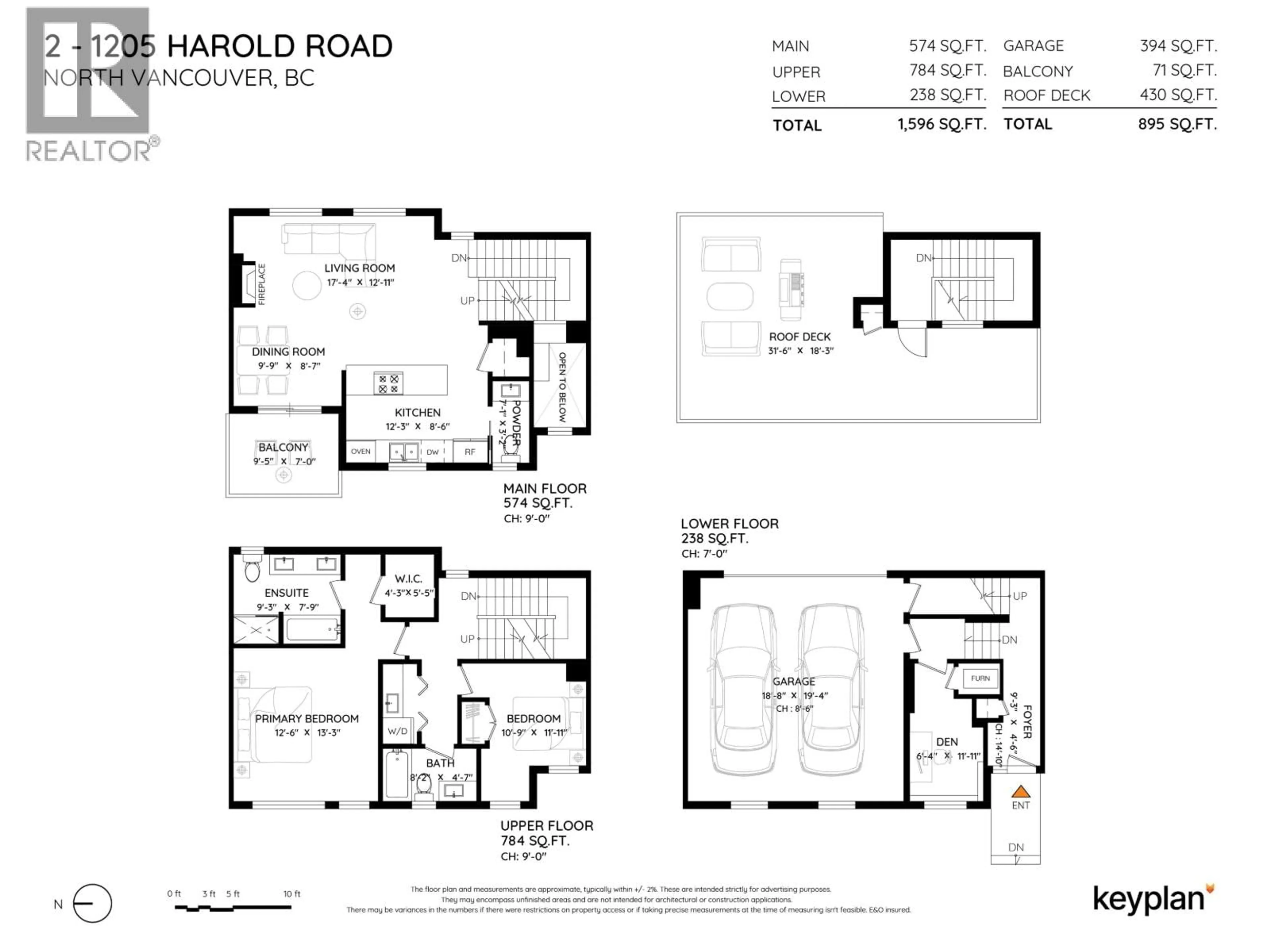 Floor plan for 102 - 1205 HAROLD ROAD, North Vancouver British Columbia V7K1G5