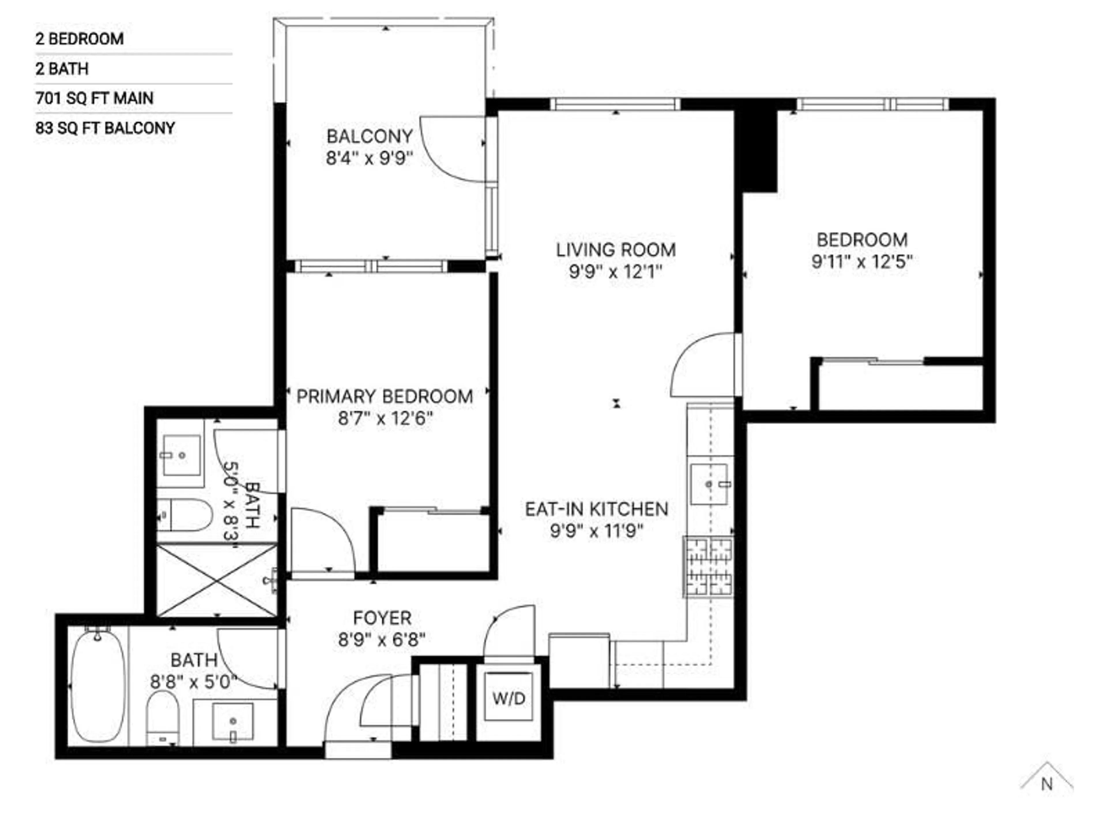 Floor plan for 3506 - 10750 135A, Surrey British Columbia V3T0V4