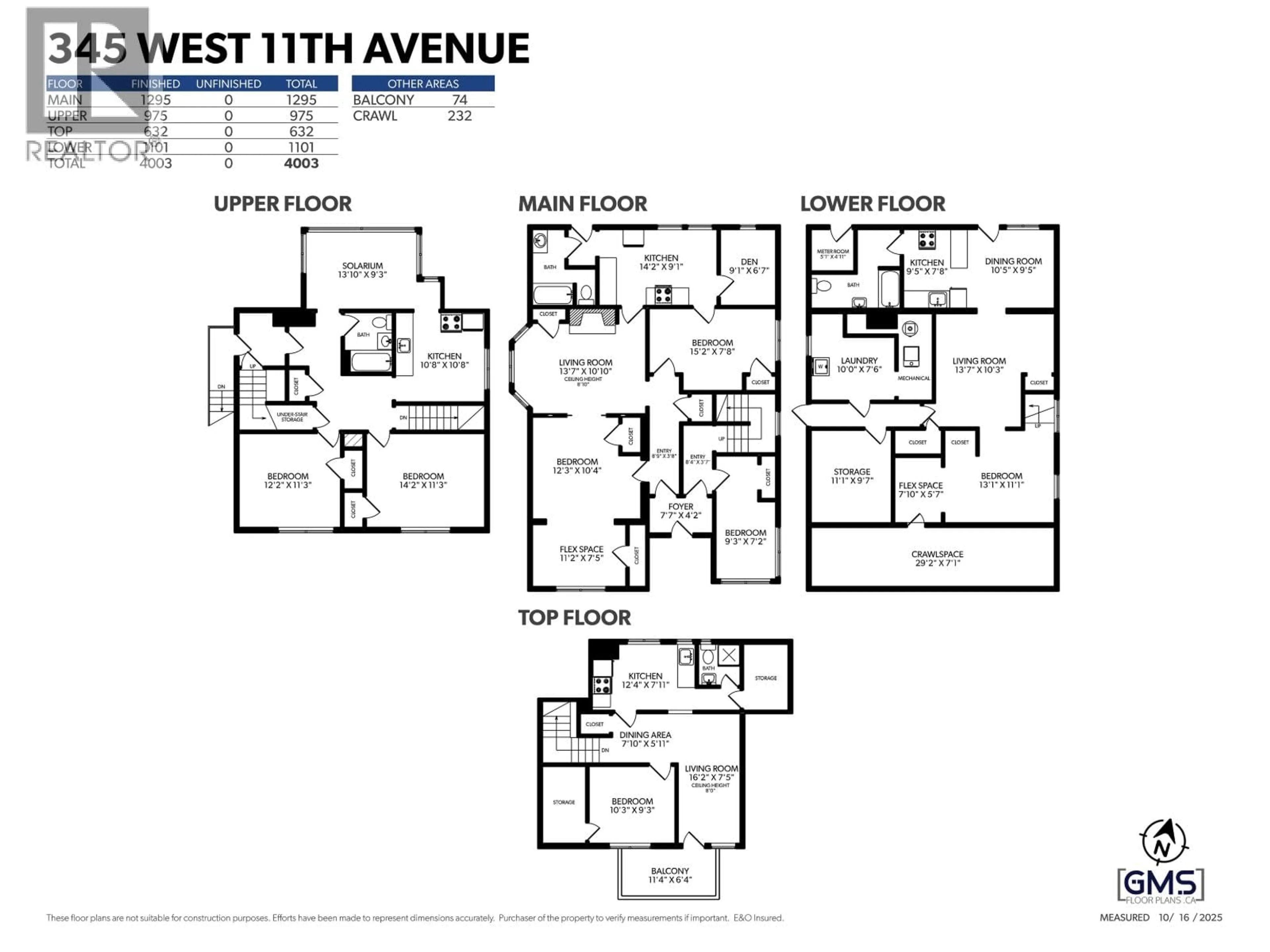 Floor plan for 345 11TH AVENUE, Vancouver British Columbia V5Y1T3