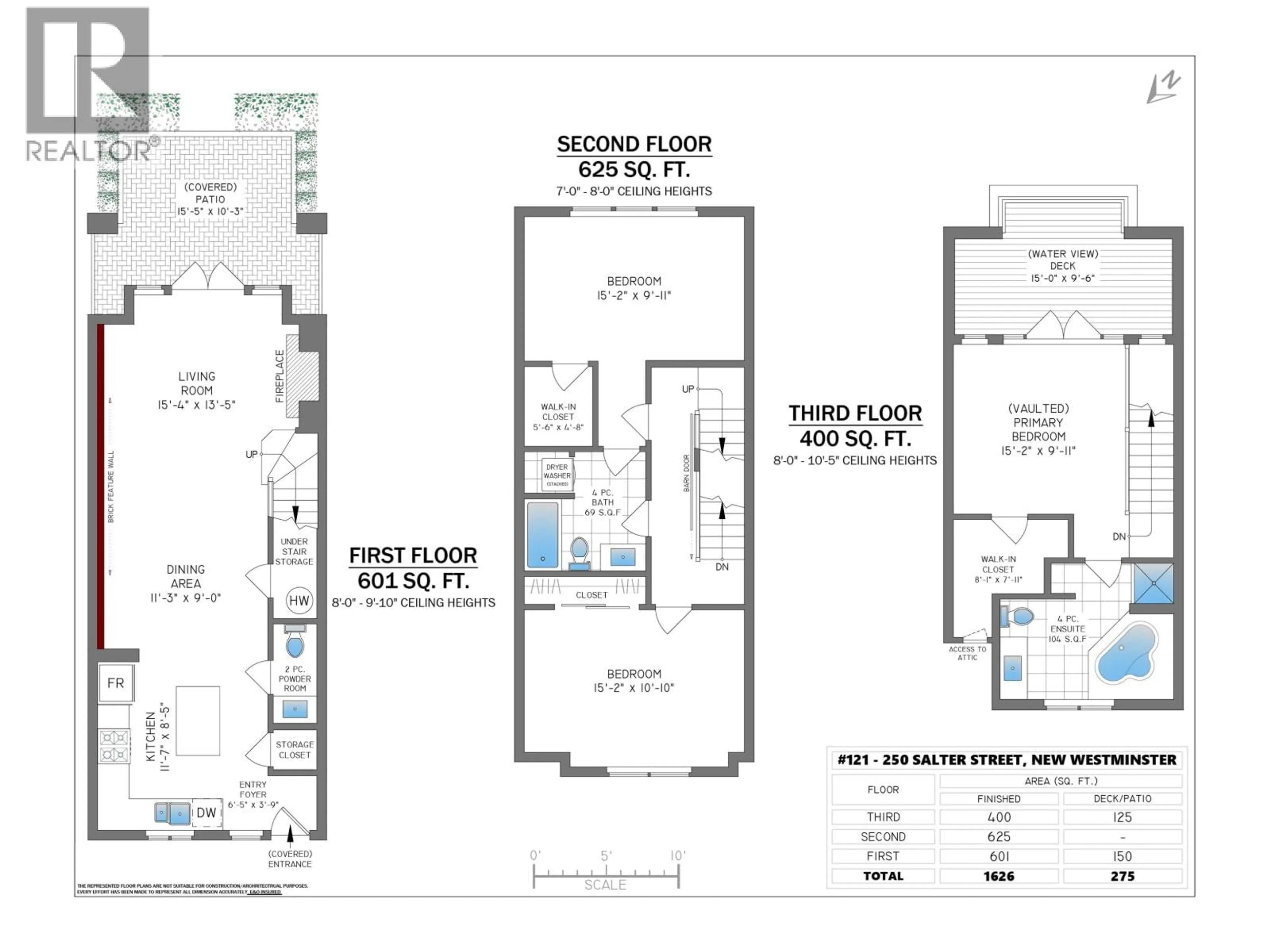 Floor plan for 121 - 250 SALTER STREET, New Westminster British Columbia V3M0B7