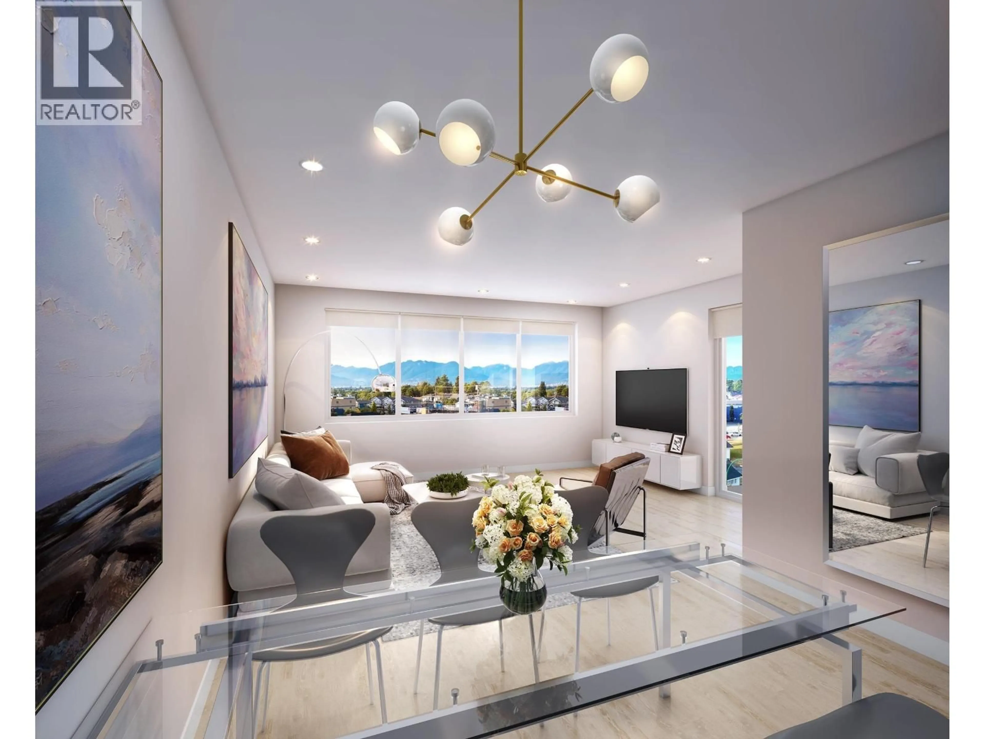 Living room with furniture, unknown for 403 - 4933 CLARENDON STREET, Vancouver British Columbia V5R3J3