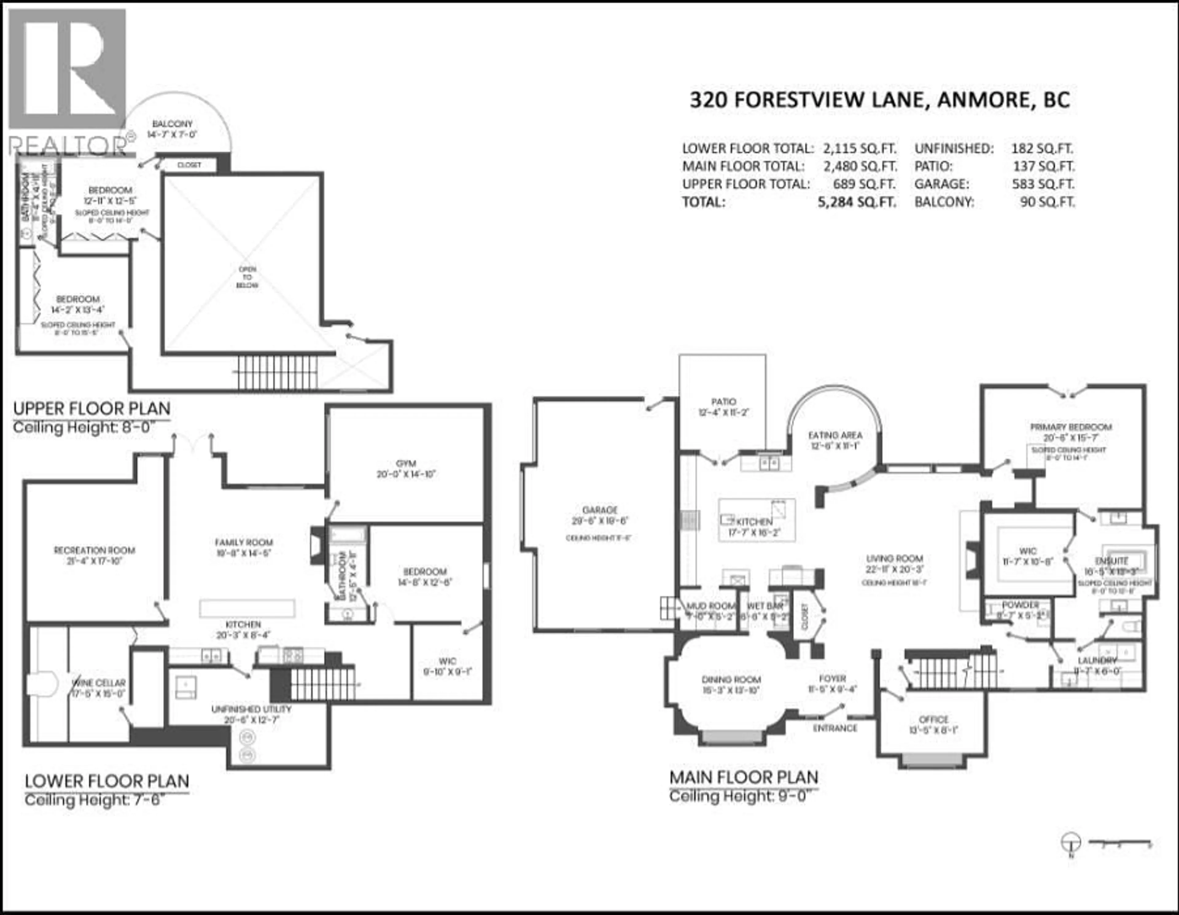 Floor plan for 320 FORESTVIEW LANE, Anmore British Columbia V3H0A3