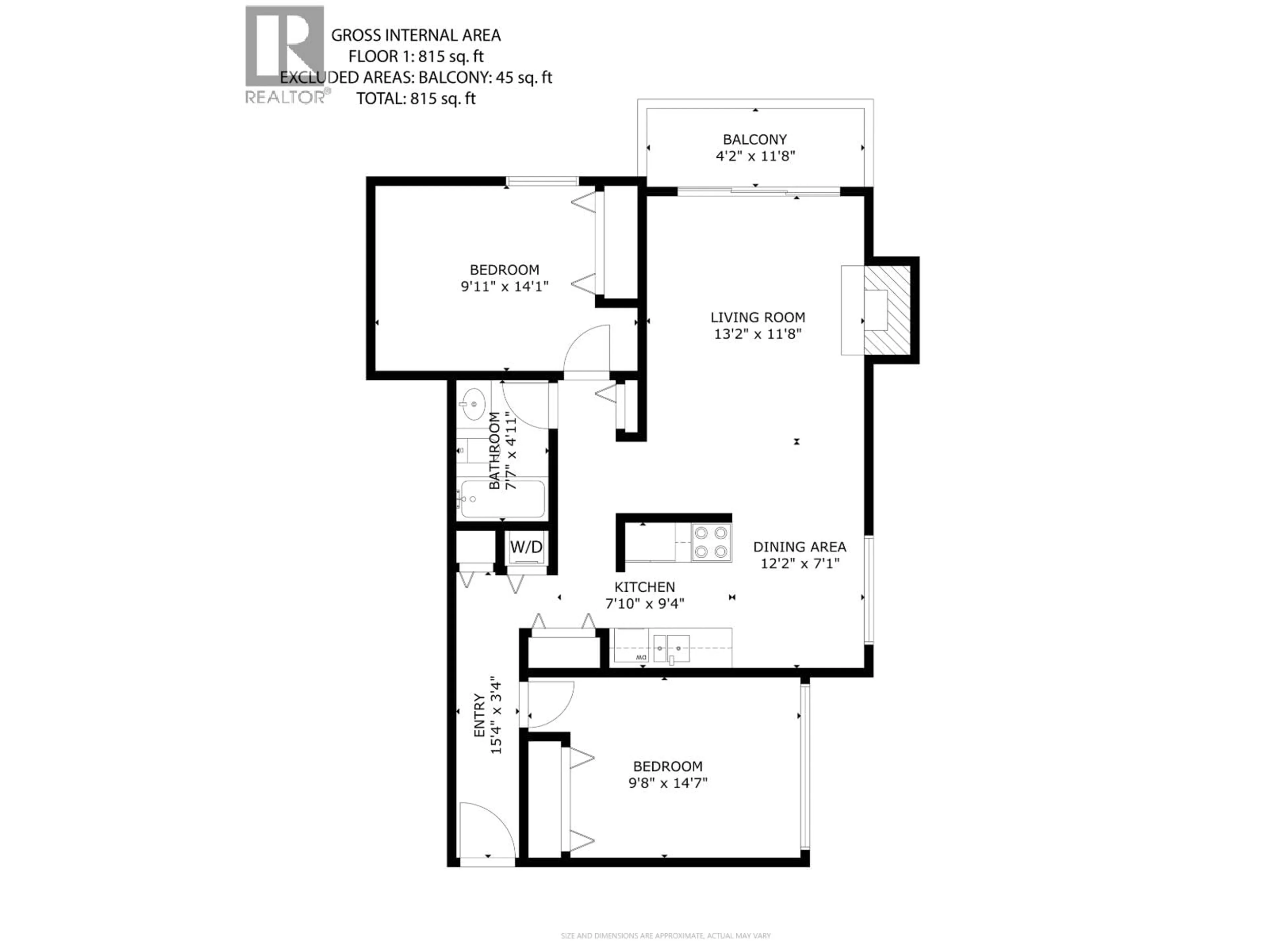 Floor plan for 213 - 230 MOWAT STREET, New Westminster British Columbia V3M4B2