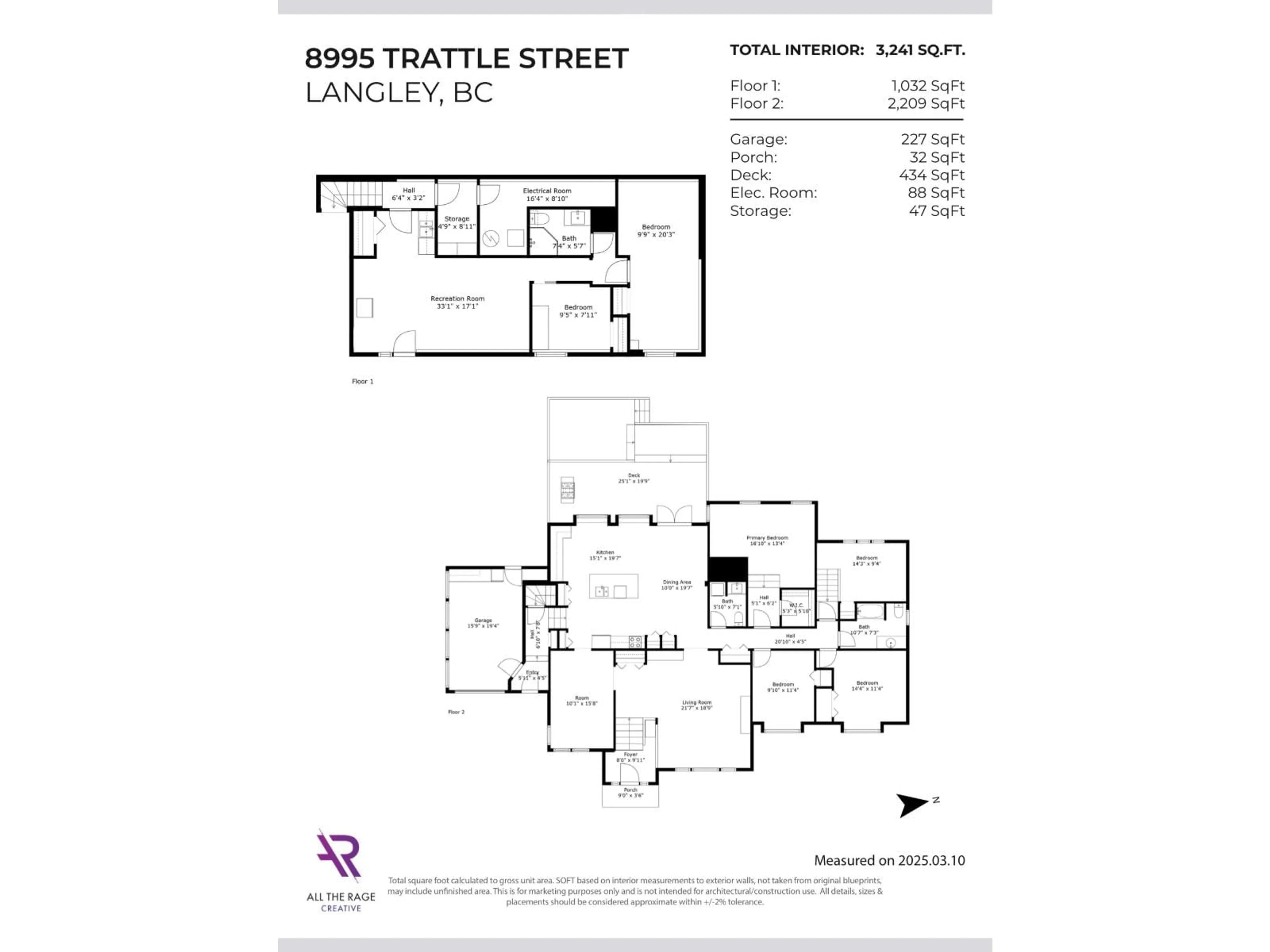 Floor plan for 8995 TRATTLE, Langley British Columbia V1M2S4