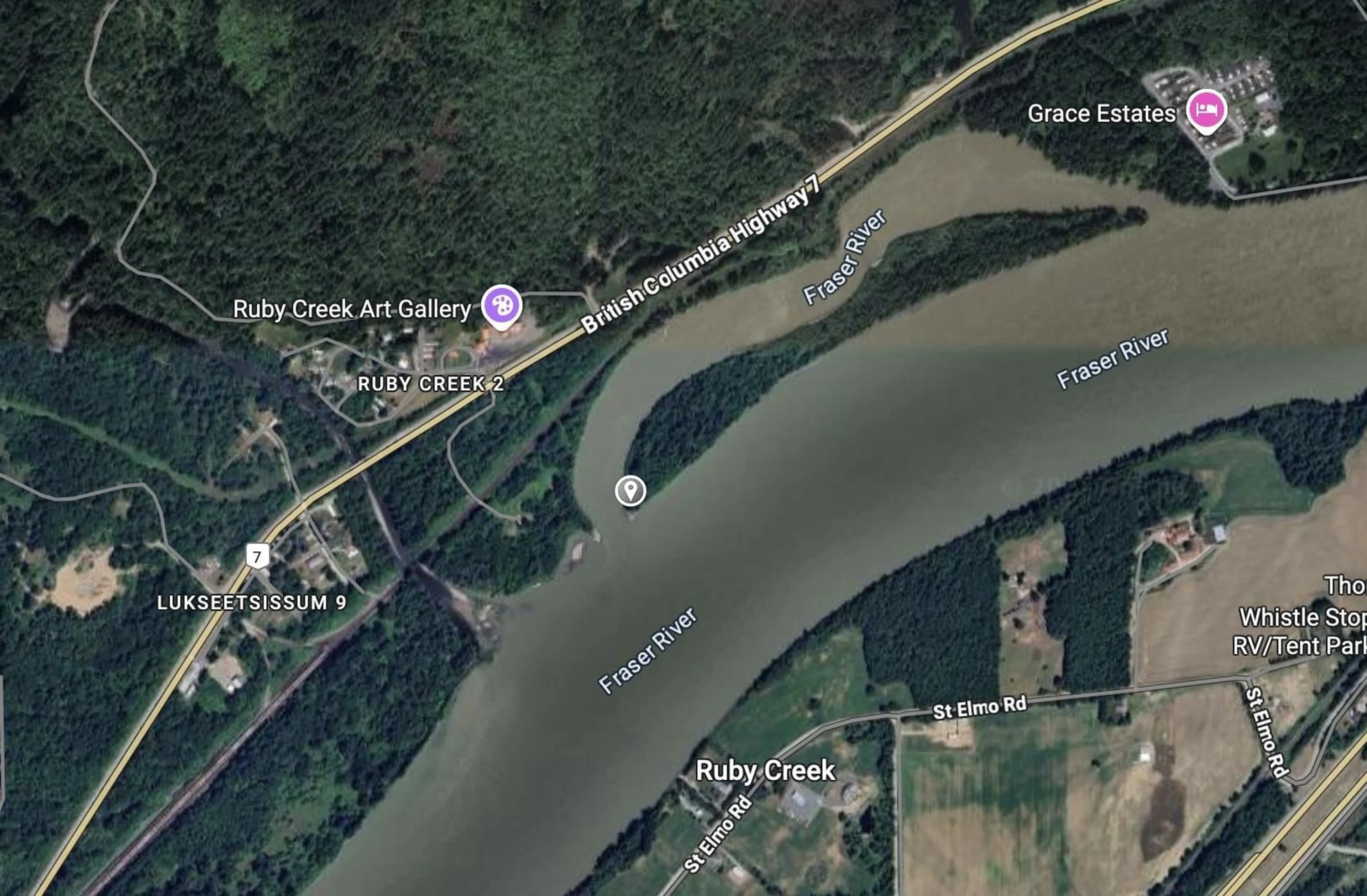 Picture of a map for SE 1/4 VASASUS ISLAND, Agassiz British Columbia V0M1A2