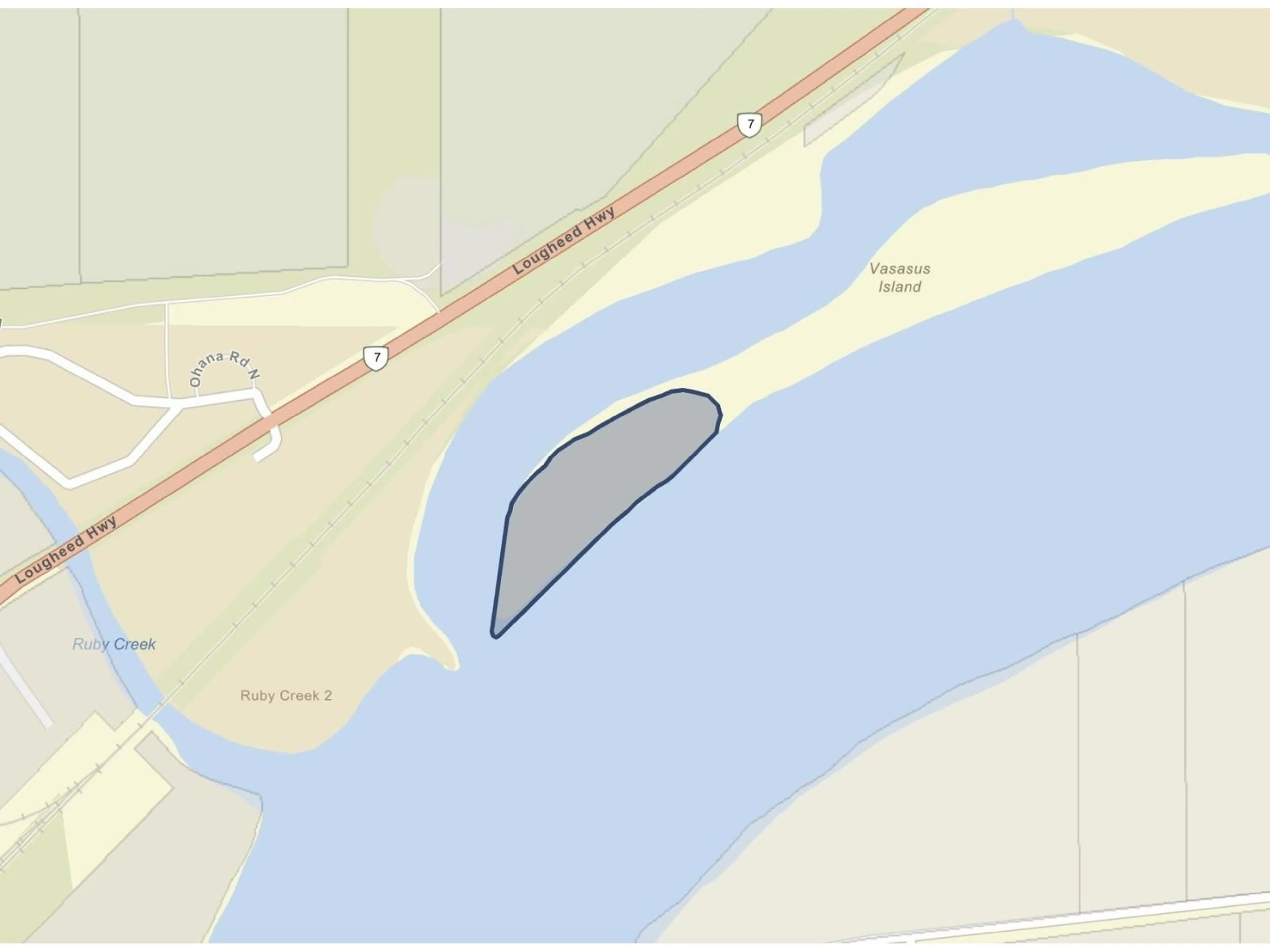 Picture of a map for SE 1/4 VASASUS ISLAND, Agassiz British Columbia V0M1A2