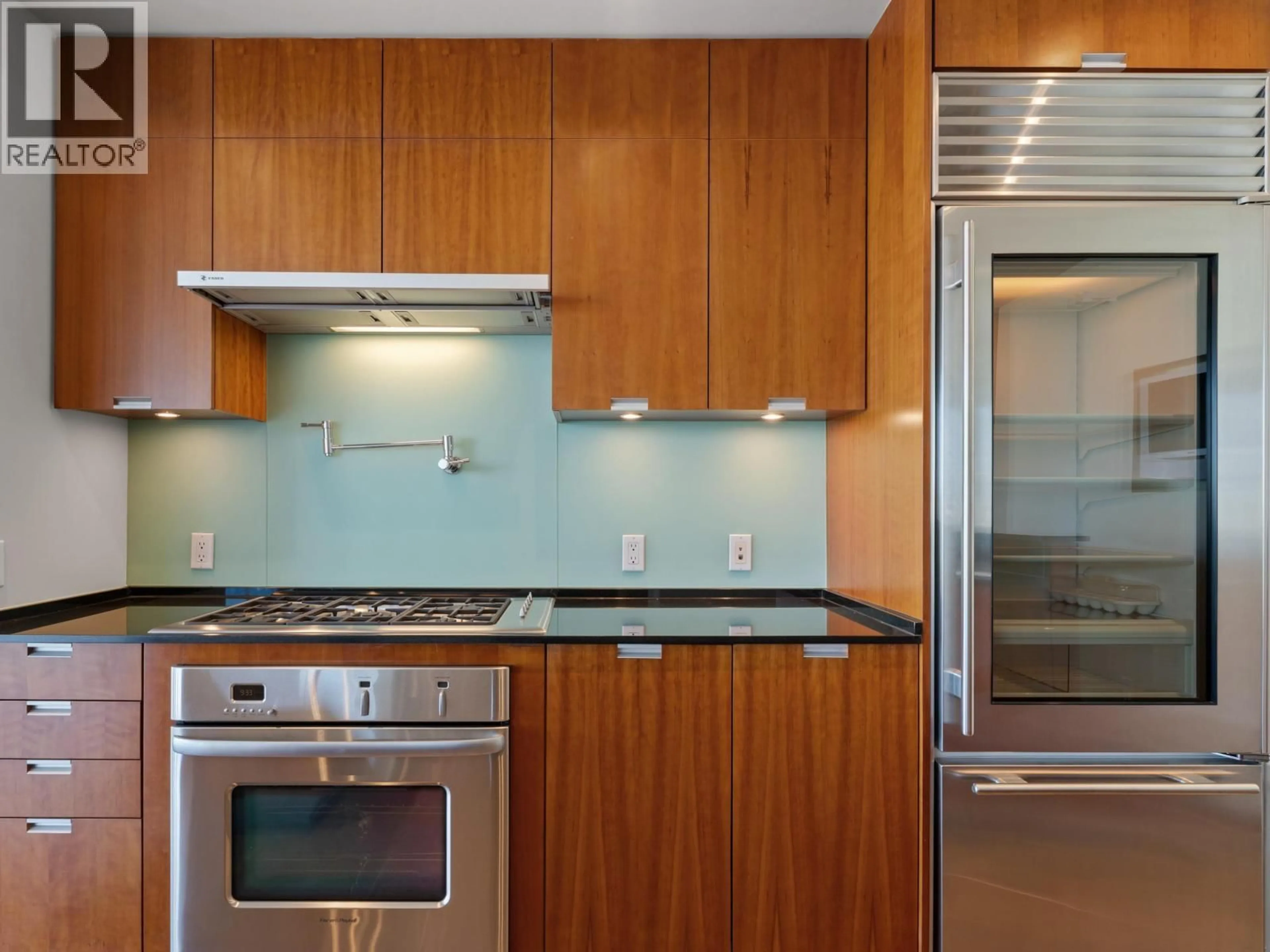 Standard kitchen, wood/laminate floor for 2803 - 1077 CORDOVA STREET, Vancouver British Columbia V6C2C6