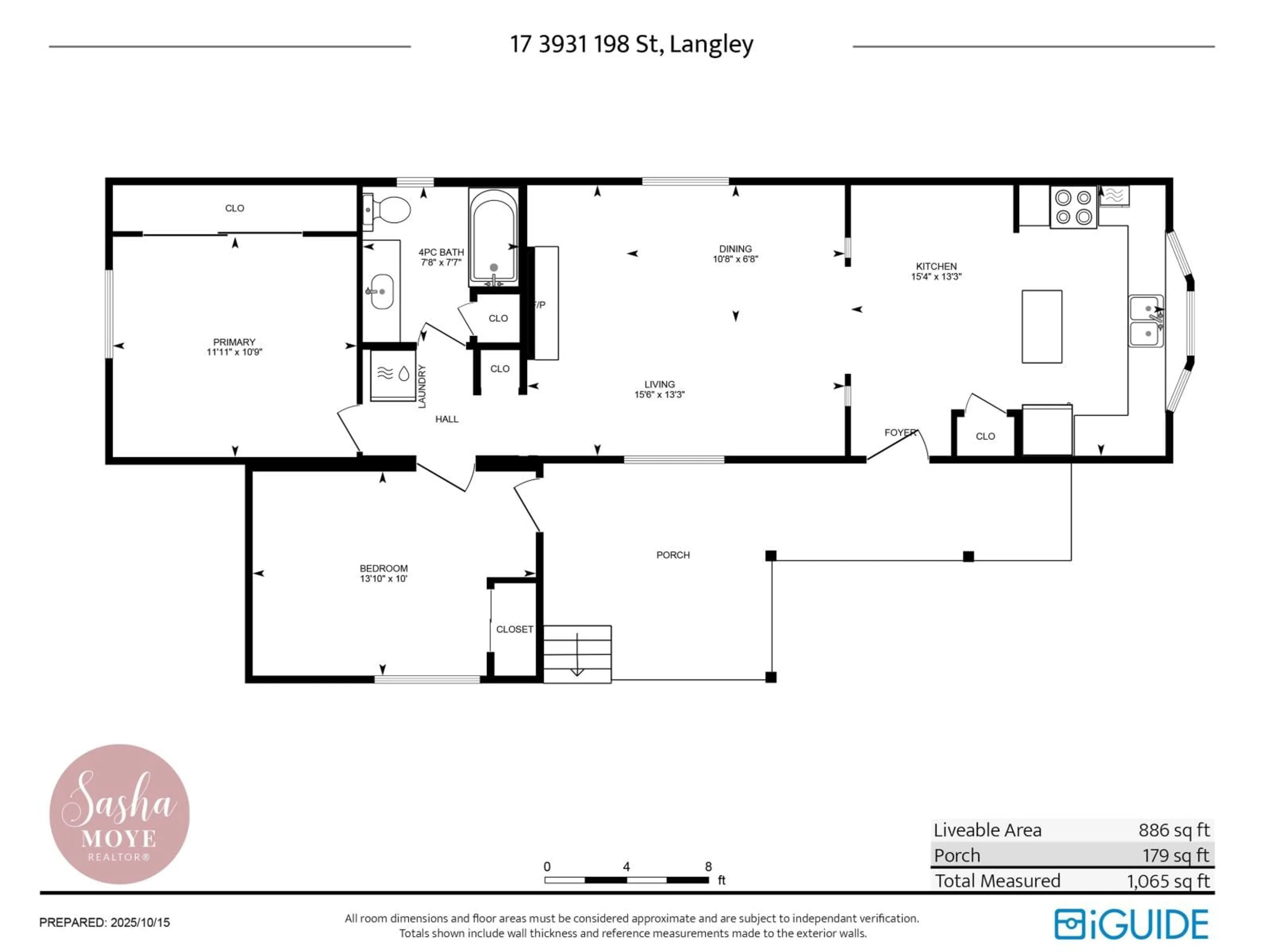 Floor plan for 17 - 3931 198 STREET, Langley British Columbia V3A1C9