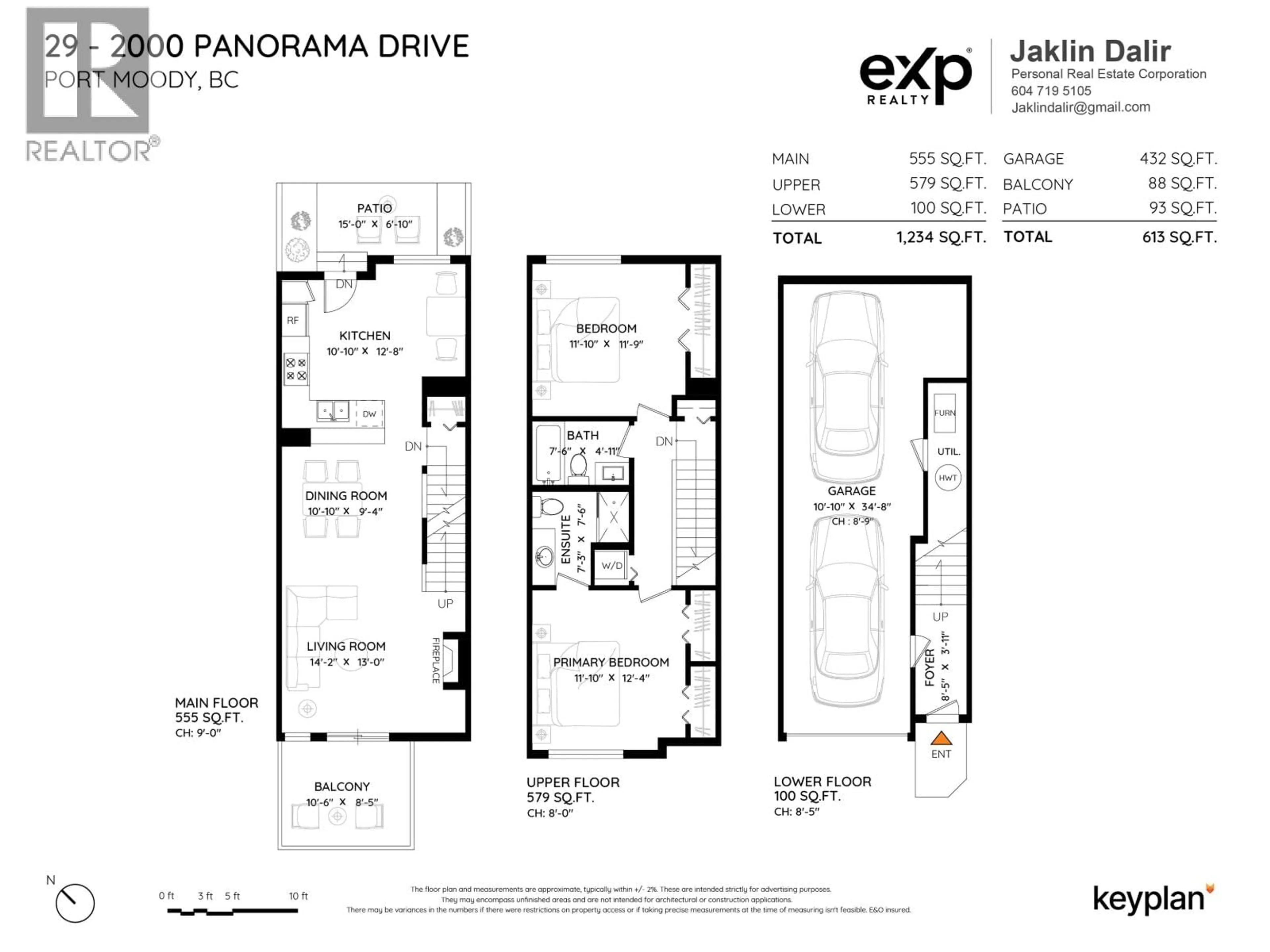Floor plan for 29 - 2000 PANORAMA DRIVE, Port Moody British Columbia V3H5J5