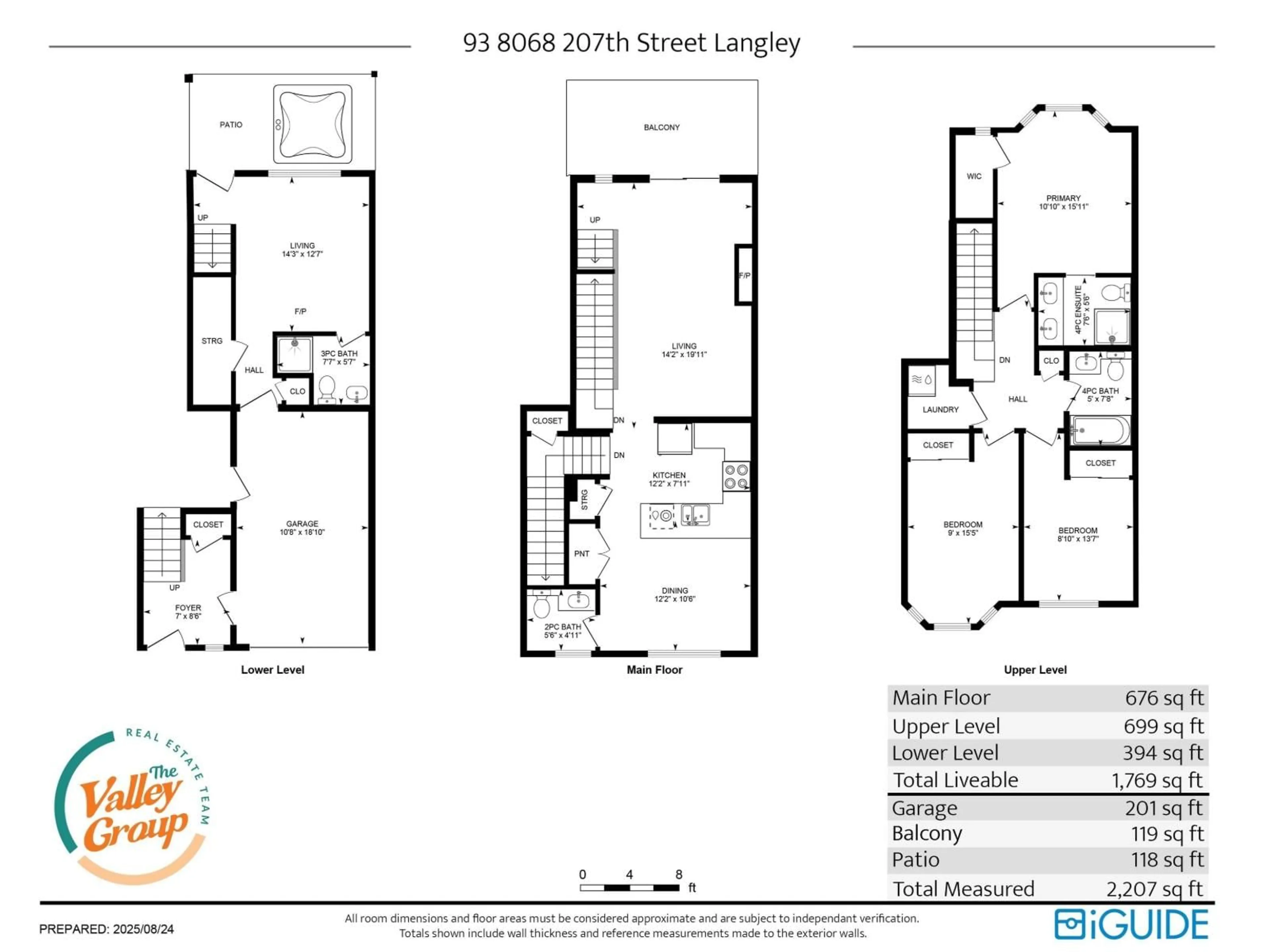 Floor plan for 93 - 8068 207, Langley British Columbia V2Y0M9